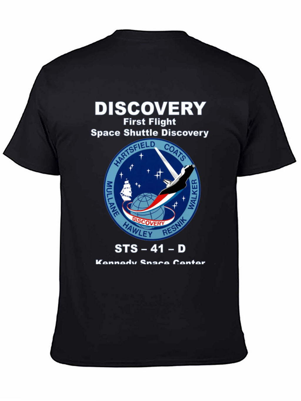 Discovery Space Shuttle First Flight Graphic T-Shirt