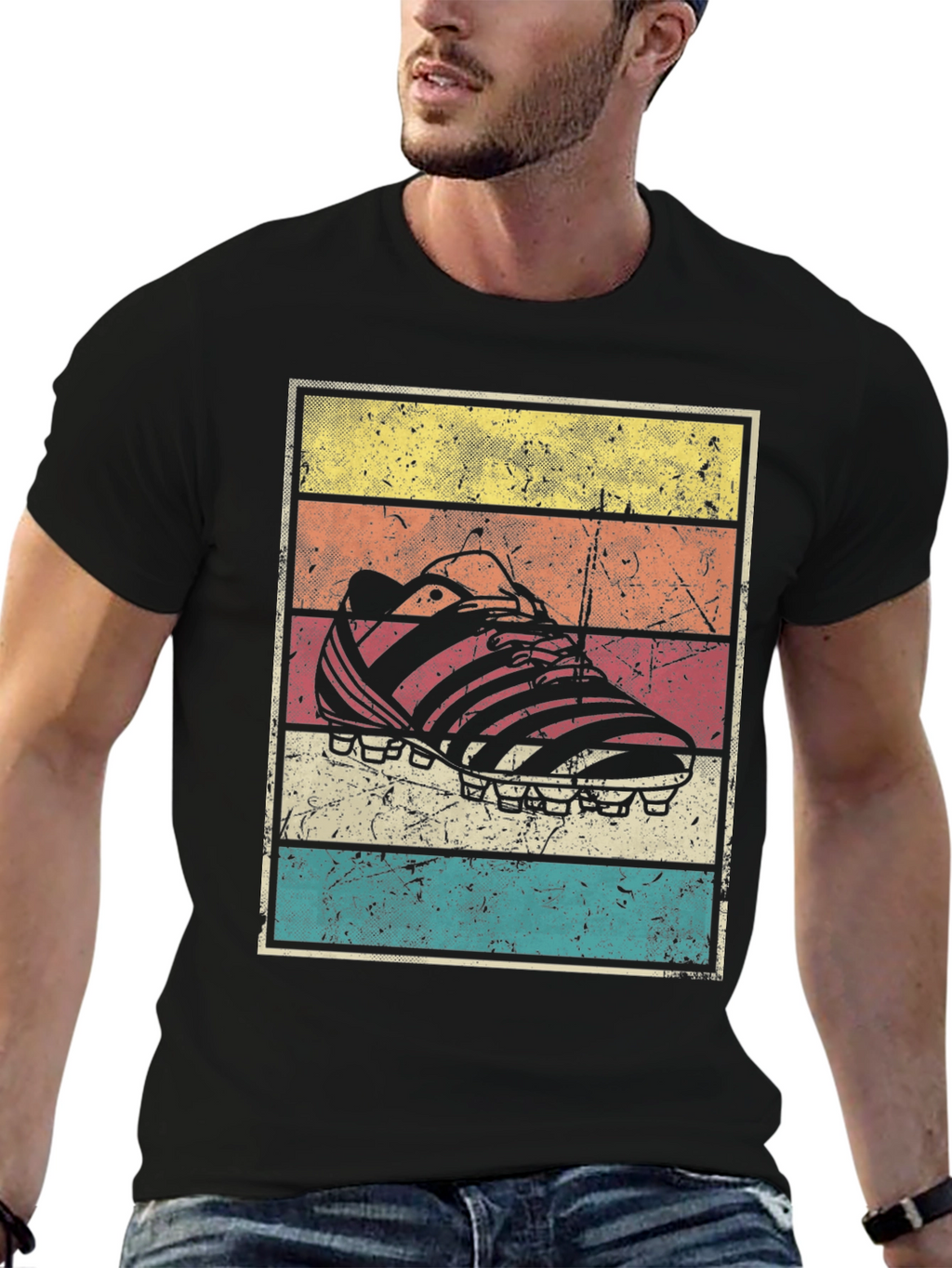 Retro Soccer Cleat Graphic T-Shirt