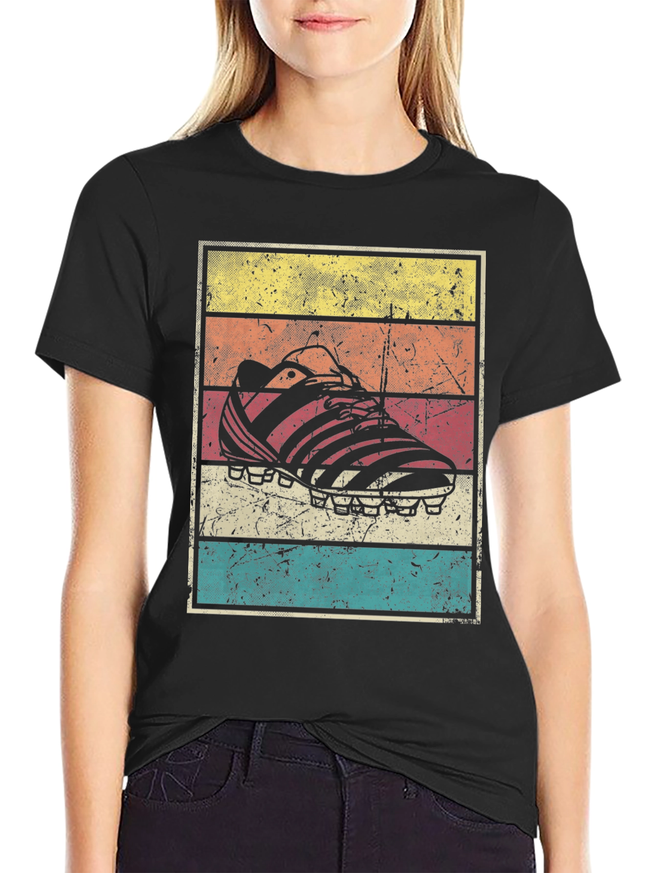 Retro Soccer Cleat Graphic T-Shirt