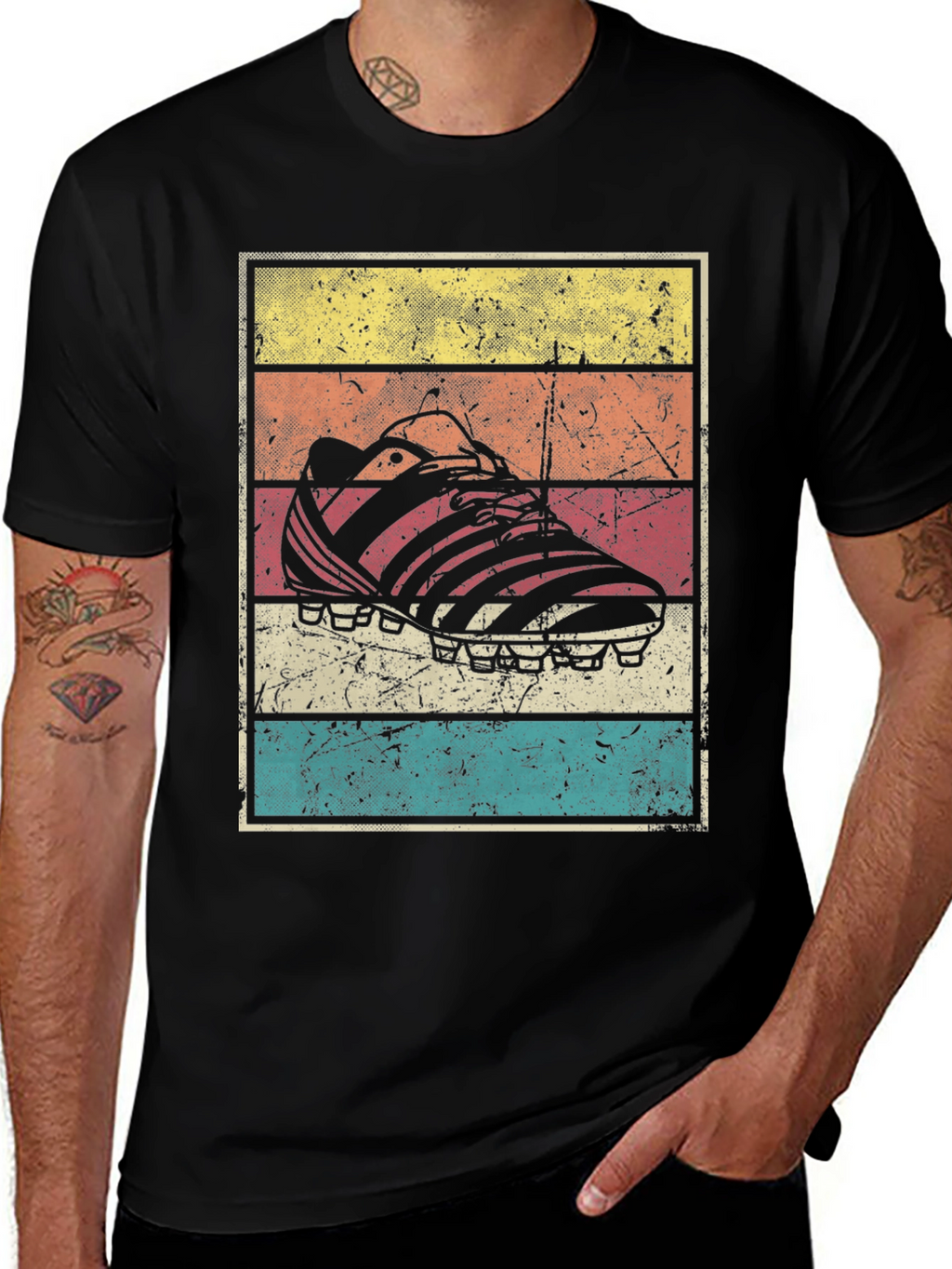 Retro Soccer Cleat Graphic T-Shirt