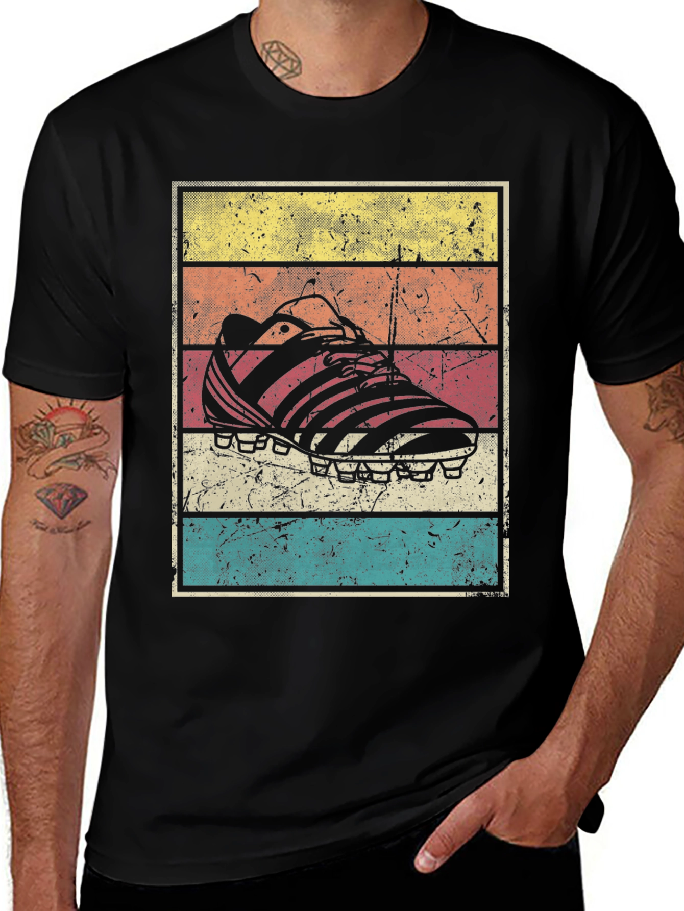 Retro Soccer Cleat Graphic T-Shirt