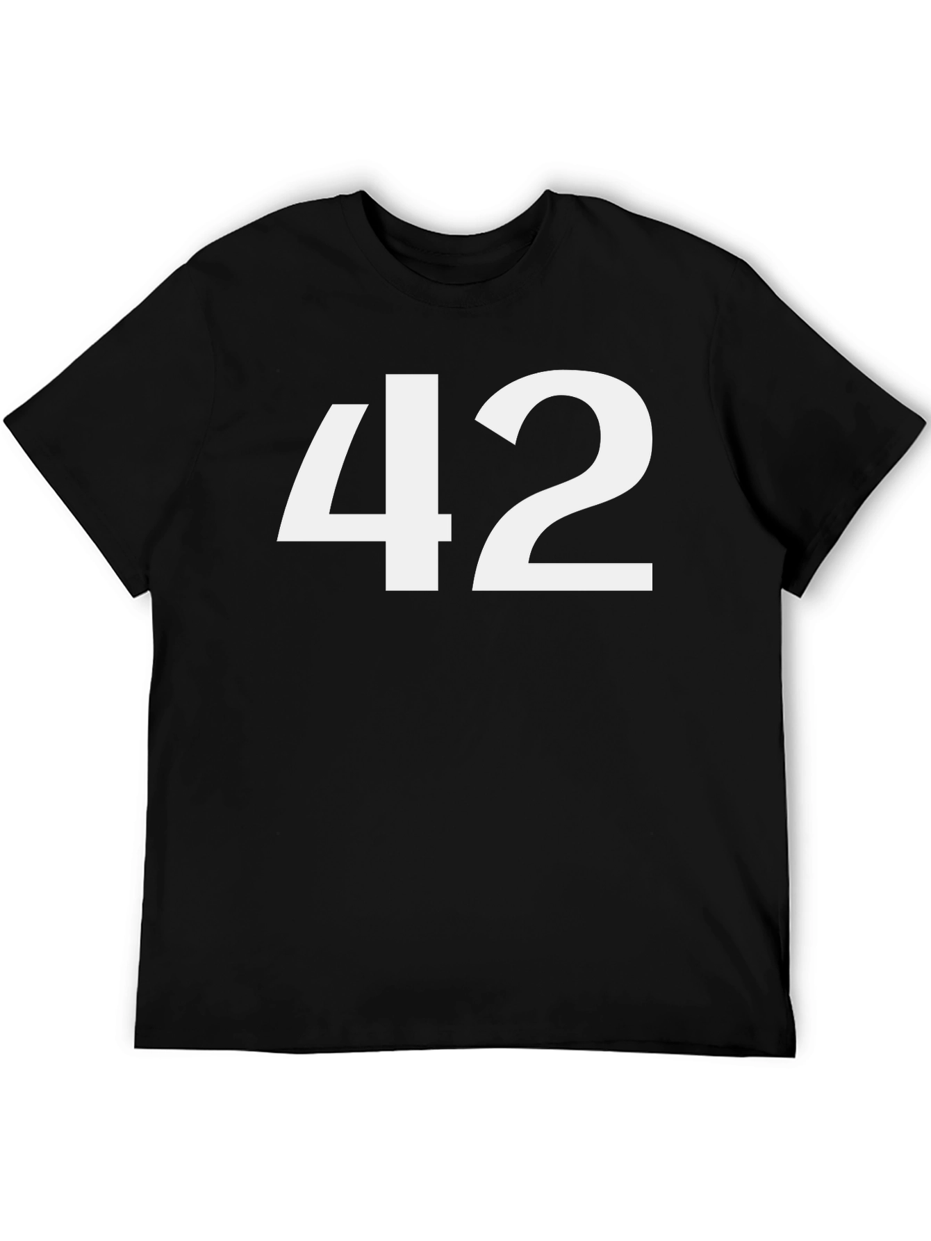 Mens 42 Graphic T-Shirt - Black