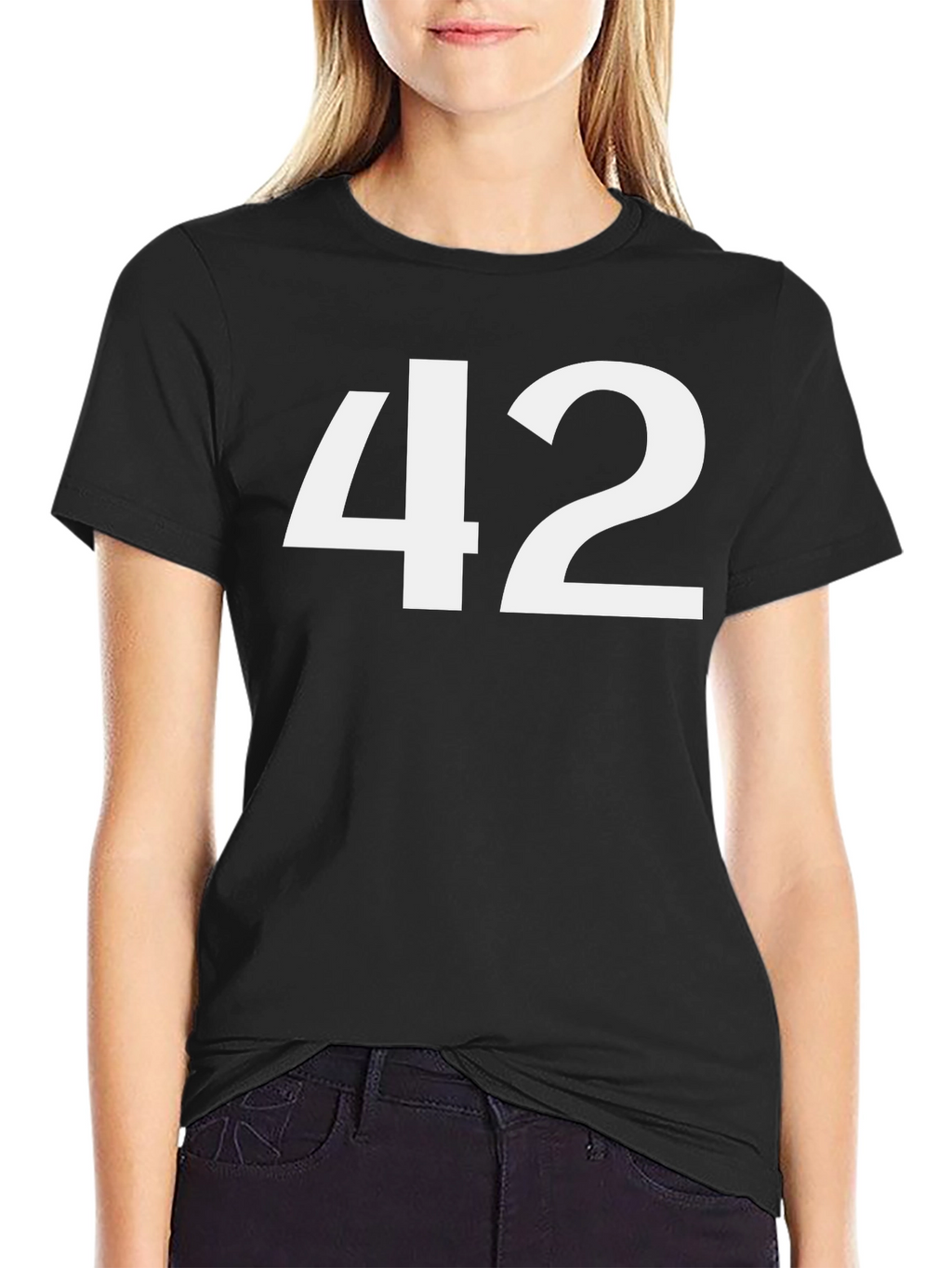 Mens 42 Graphic T-Shirt - Black