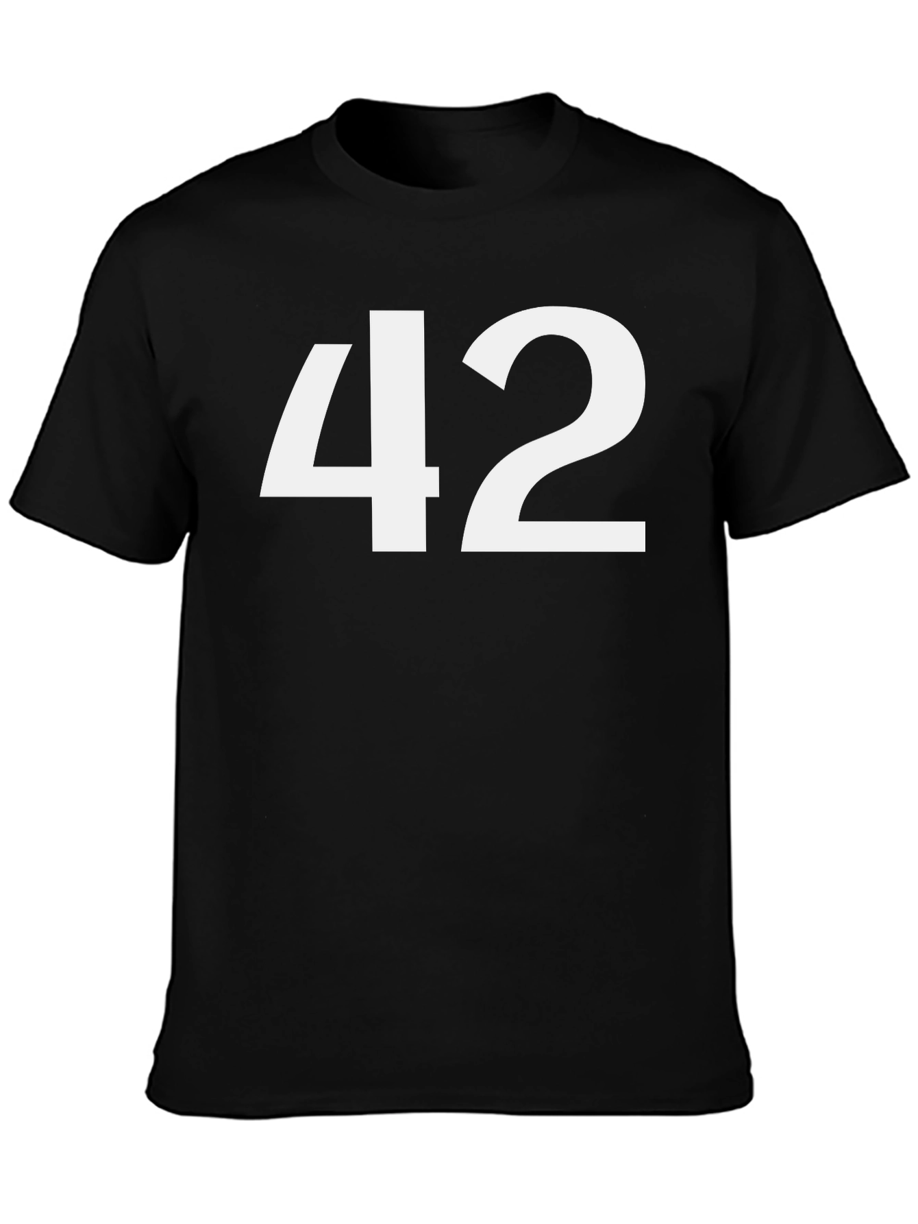 Mens 42 Graphic T-Shirt - Black