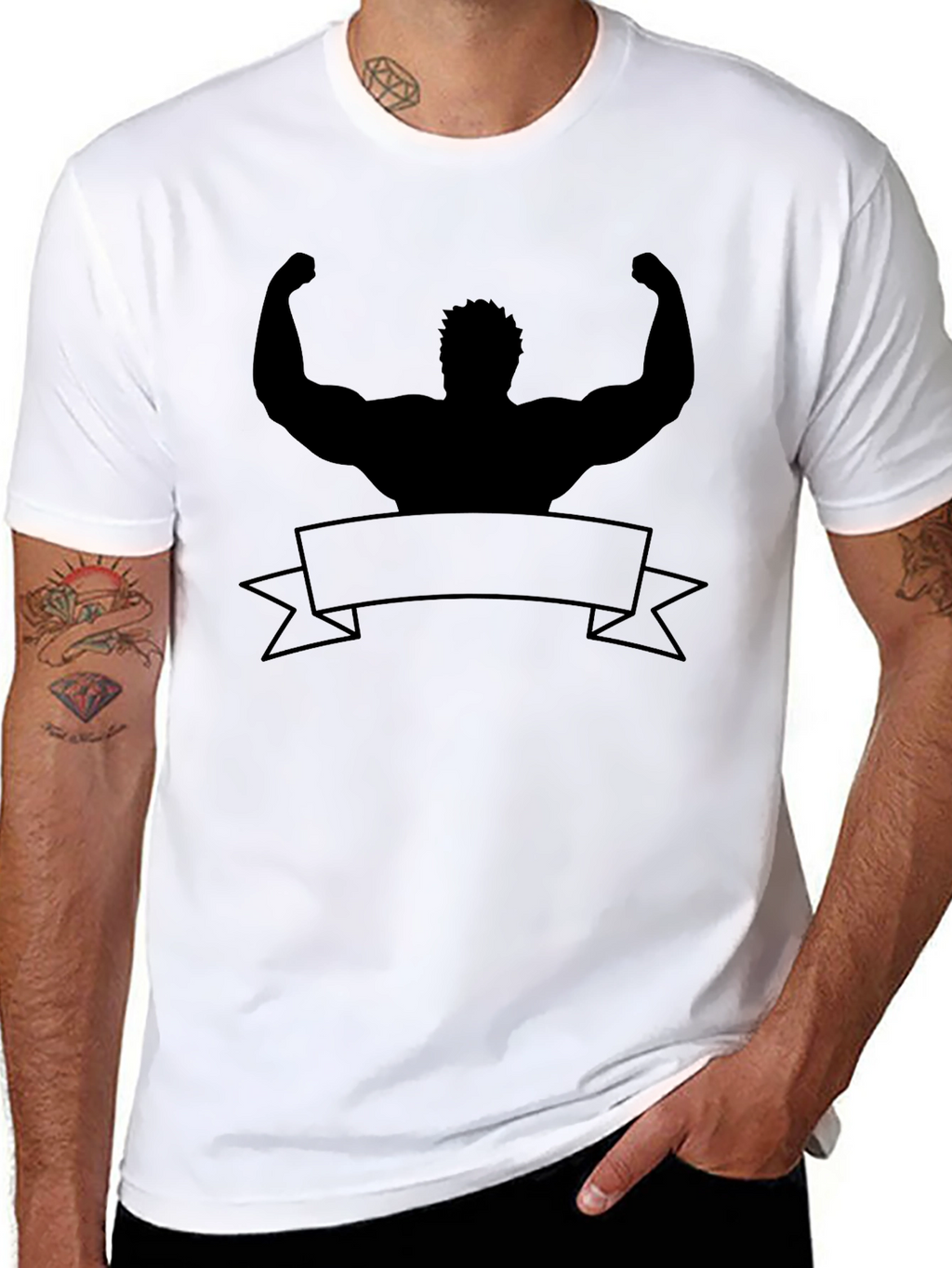 Muscle Man Silhouette T-Shirt