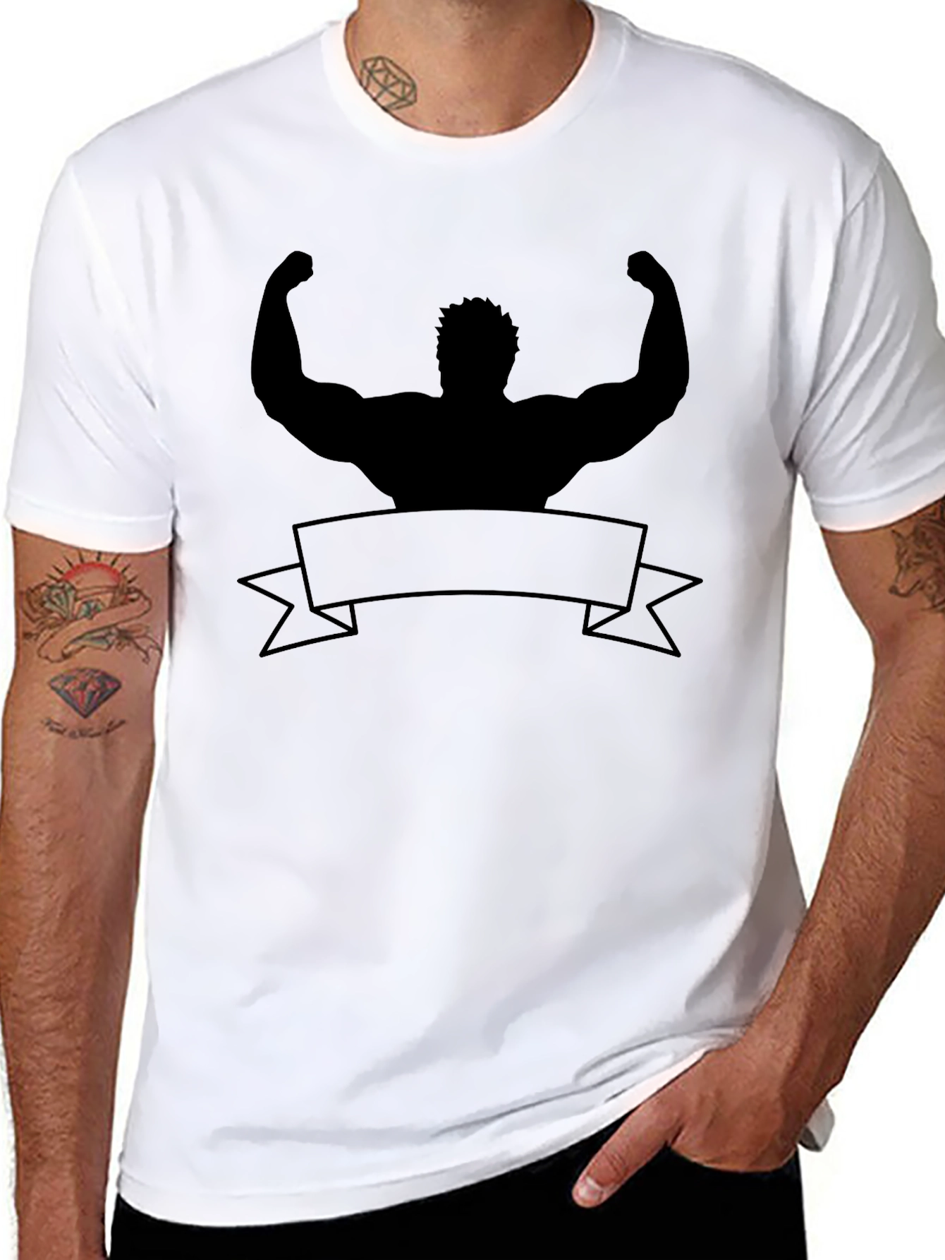 Muscle Man Silhouette T-Shirt