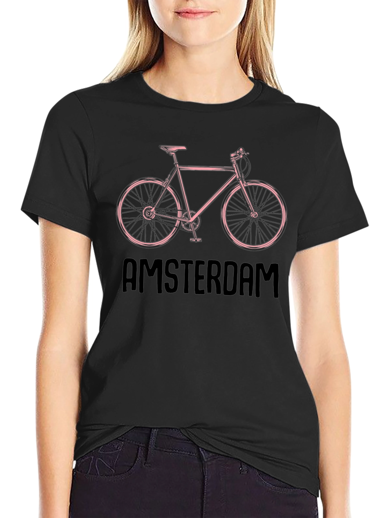 Amsterdam Bike Graphic T-Shirt - Cool City Style