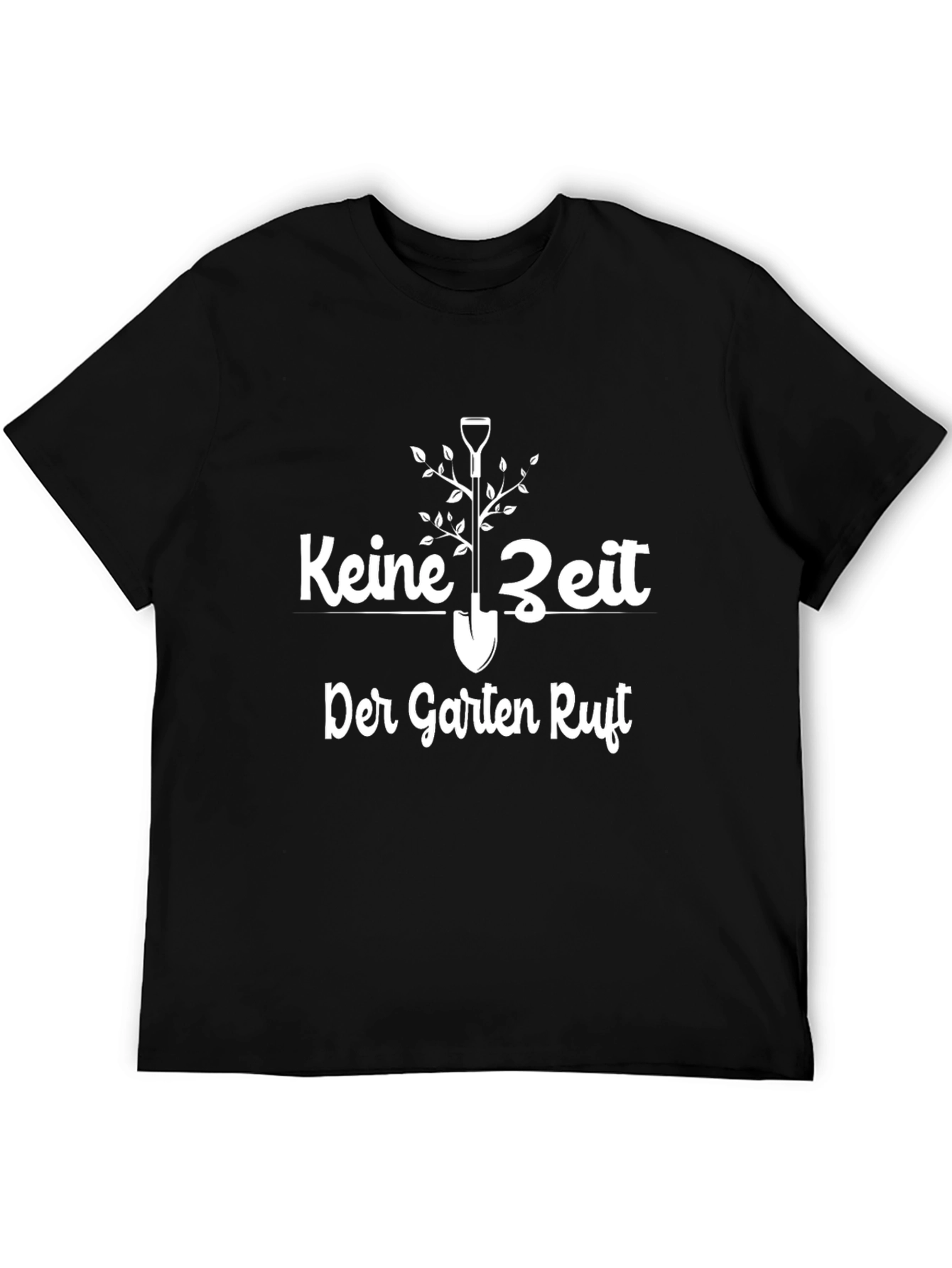 Gardening T-Shirt - Keine Zeit Der Garten Ruft Black Tee