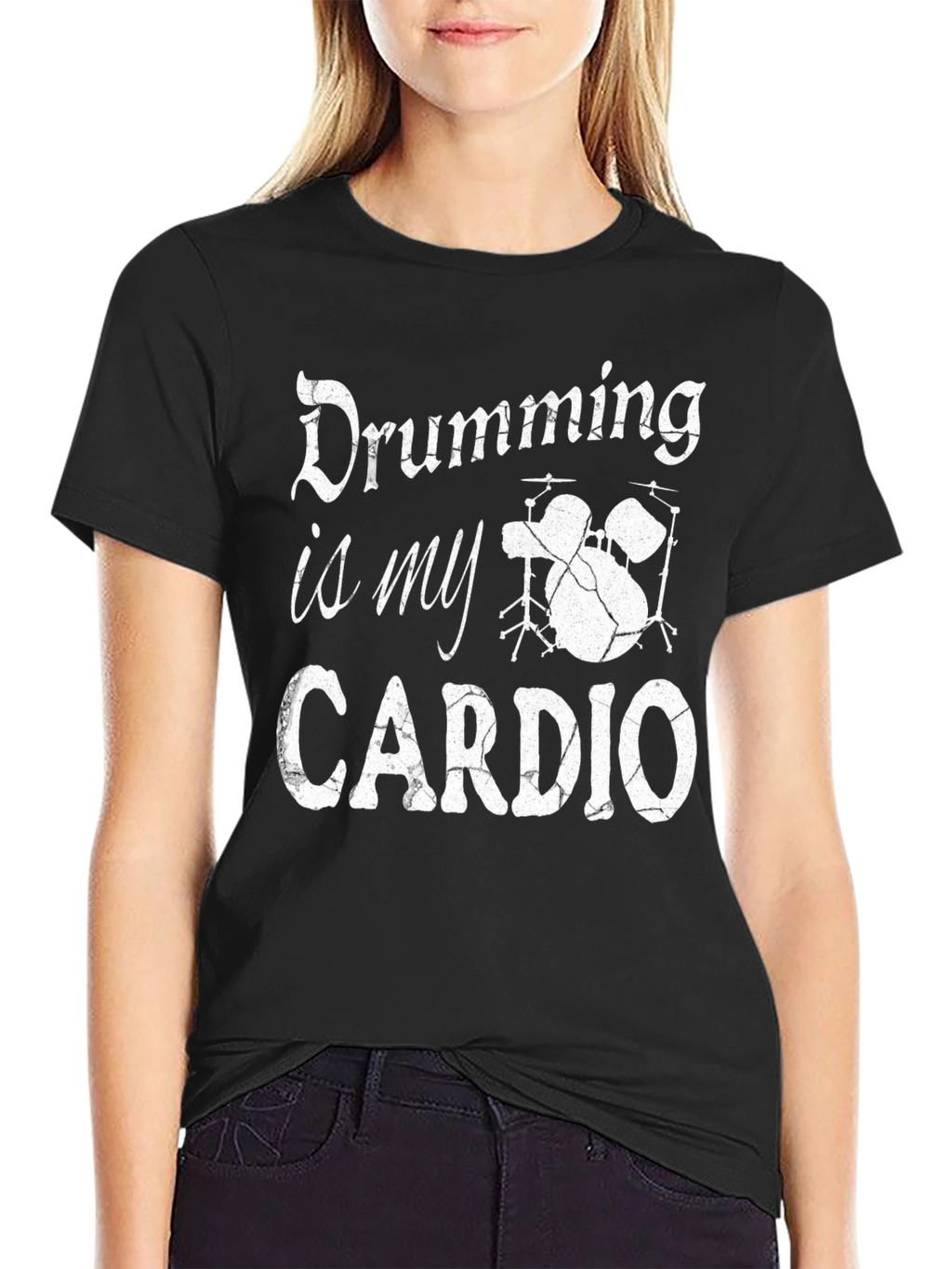 Drumming is My Cardio Graphic Tee