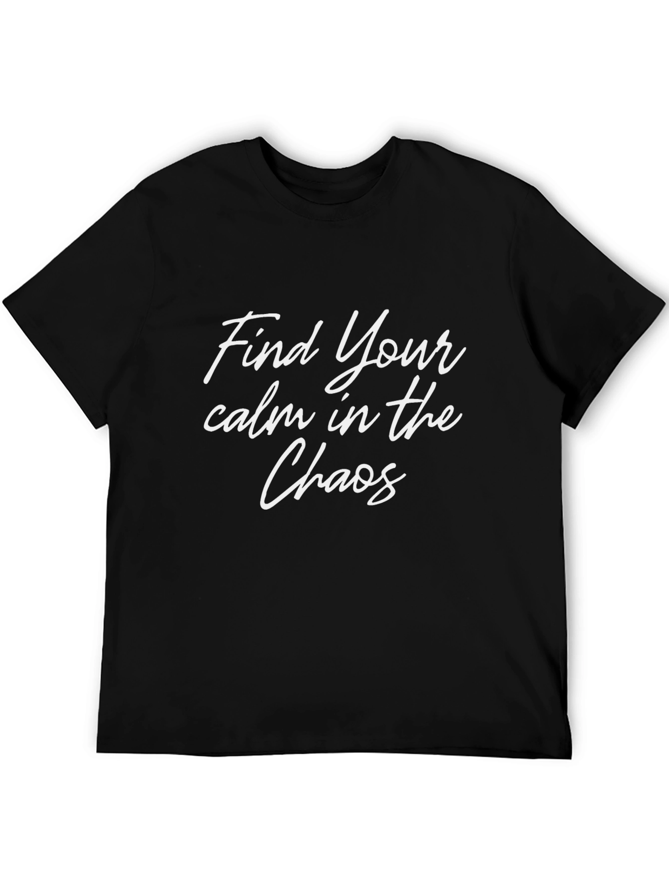 Calm in Chaos Graphic T-Shirt - Trendy Mens Tee
