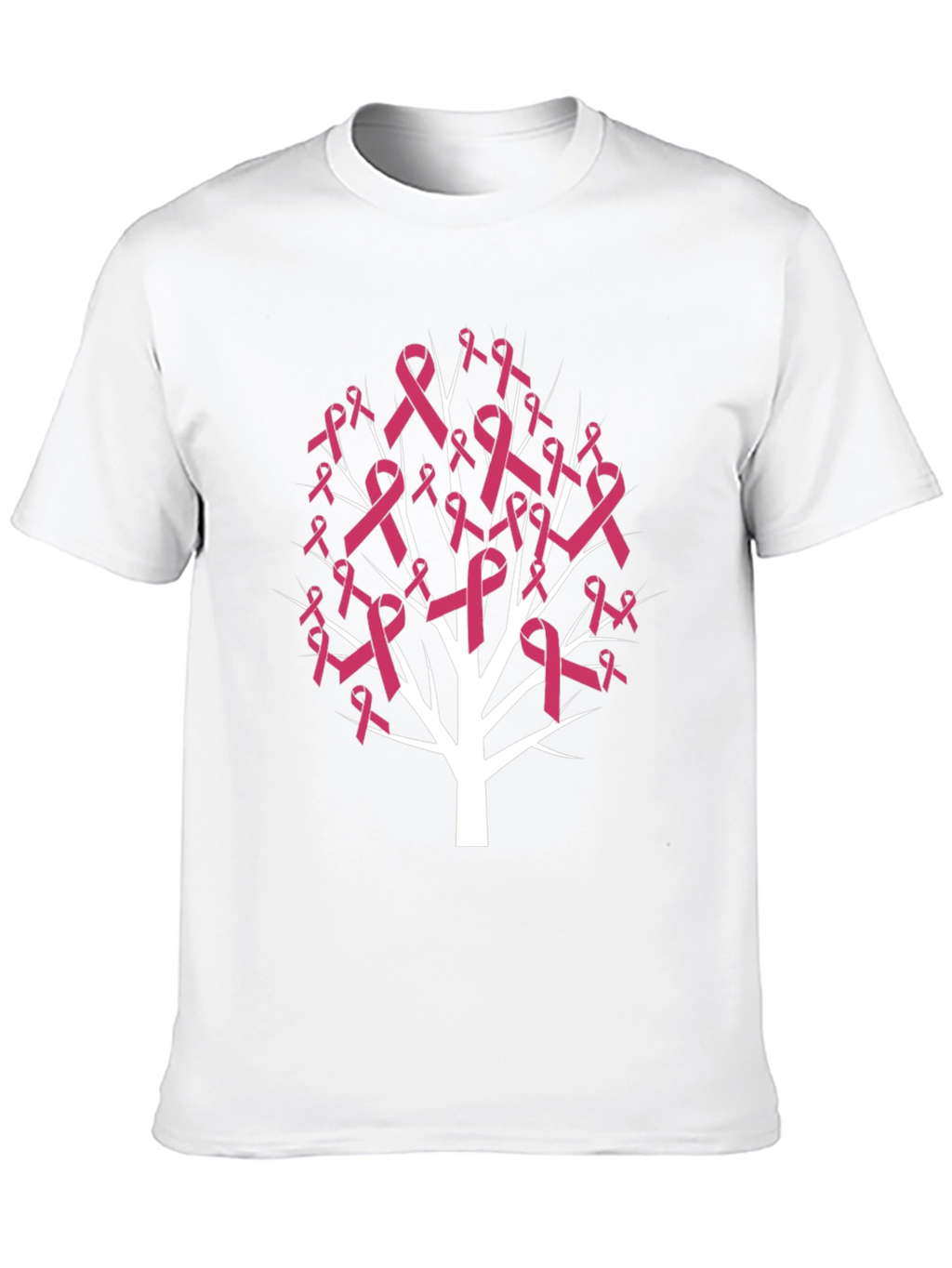 Pink Ribbon Tree T-Shirt - Breast Cancer Awareness Tee