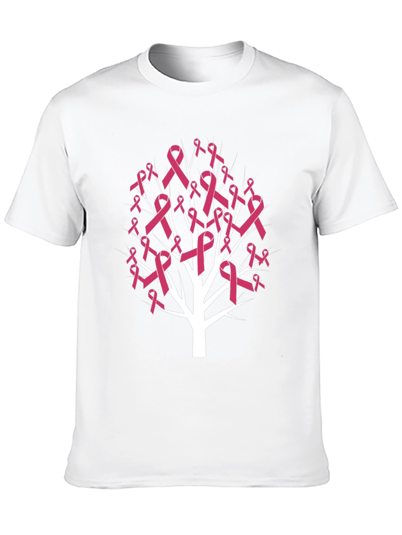 Pink Ribbon Tree T-Shirt - Breast Cancer Awareness Tee