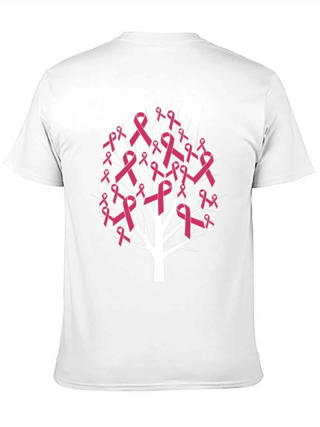 Pink Ribbon Tree T-Shirt - Breast Cancer Awareness Tee