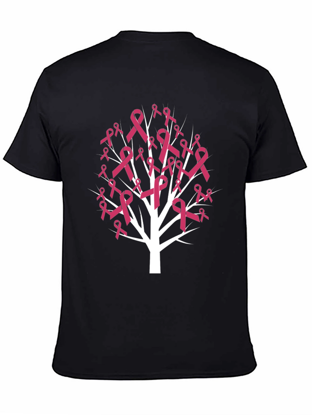 Pink Ribbon Tree T-Shirt - Breast Cancer Awareness Tee