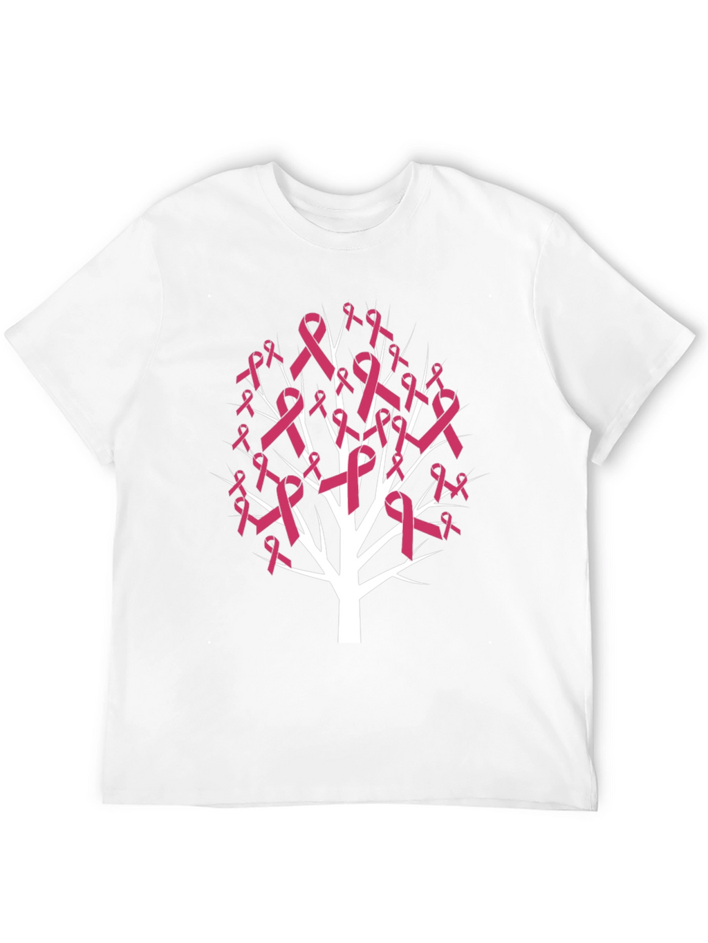 Pink Ribbon Tree T-Shirt - Breast Cancer Awareness Tee