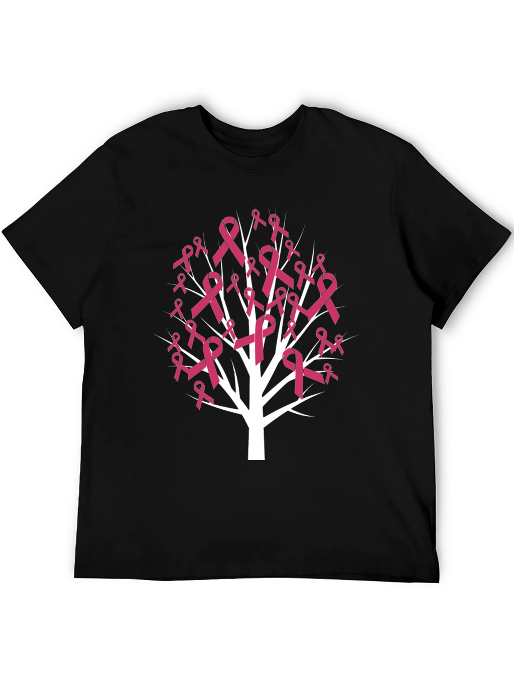 Pink Ribbon Tree T-Shirt - Breast Cancer Awareness Tee