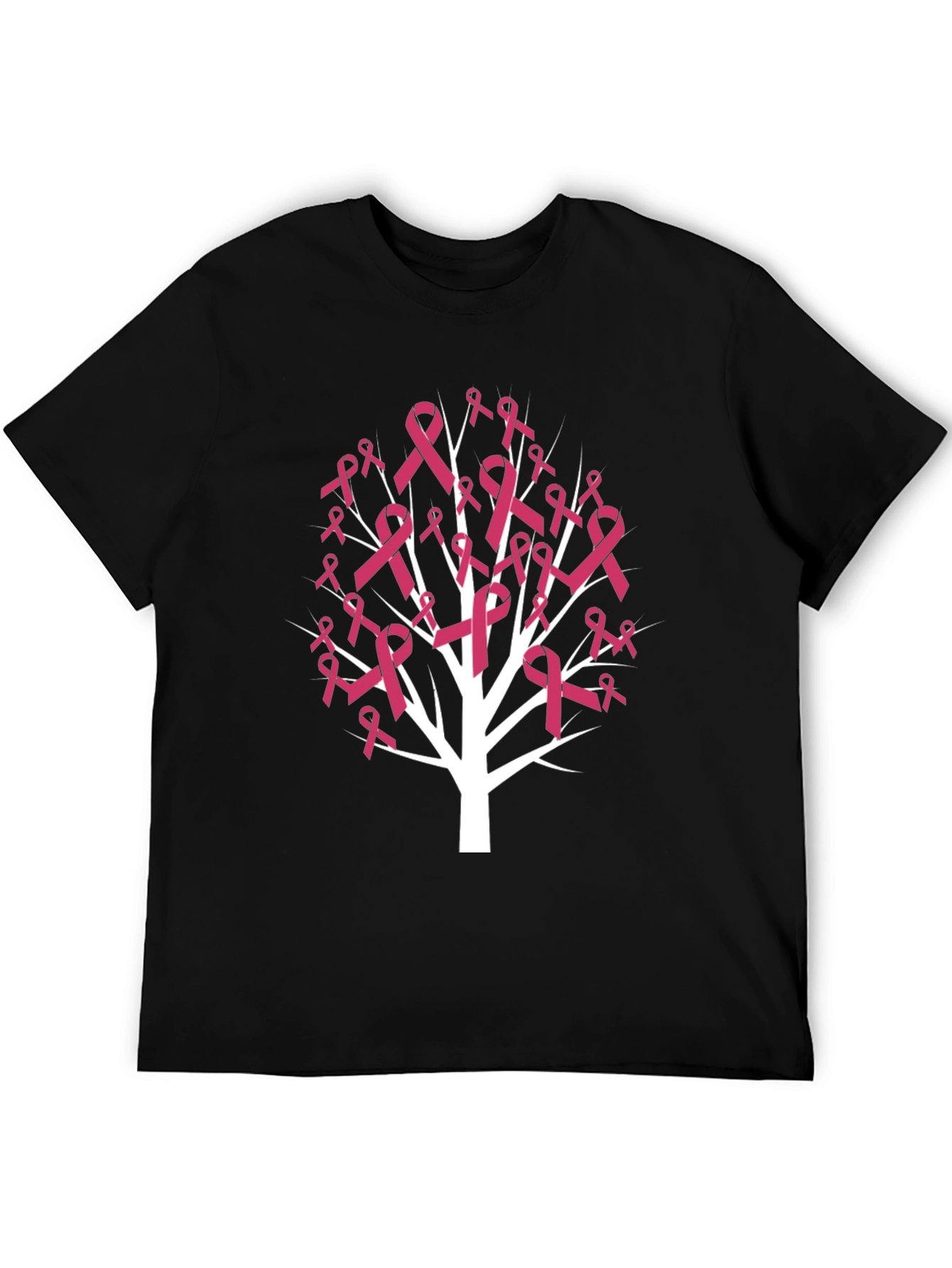 Pink Ribbon Tree T-Shirt - Breast Cancer Awareness Tee