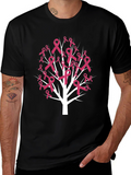 Pink Ribbon Tree T-Shirt - Breast Cancer Awareness Tee