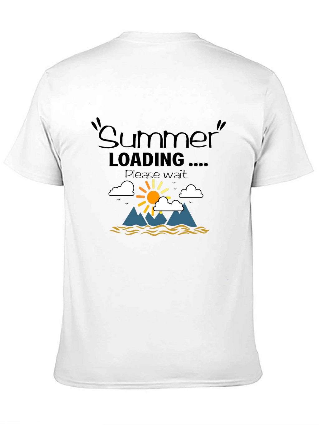 Summer Loading Graphic T-Shirt - Black