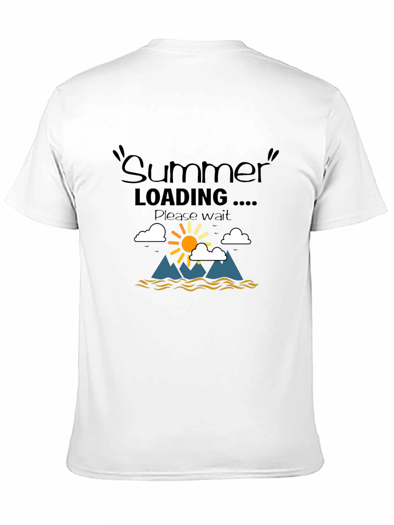 Summer Loading Graphic T-Shirt - Black