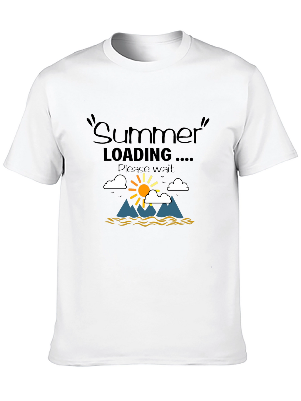 Summer Loading Graphic T-Shirt - Black
