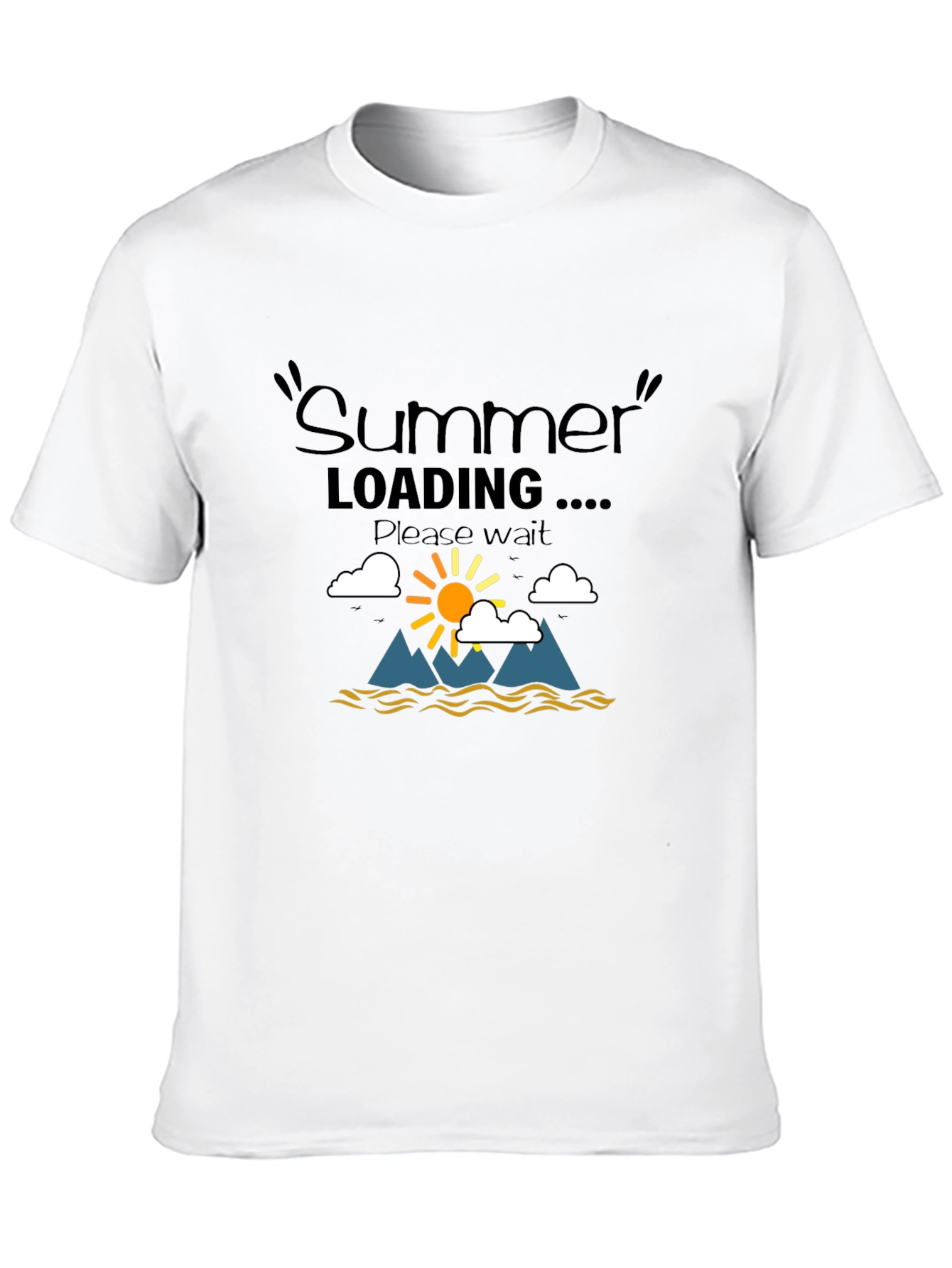 Summer Loading Graphic T-Shirt - Black