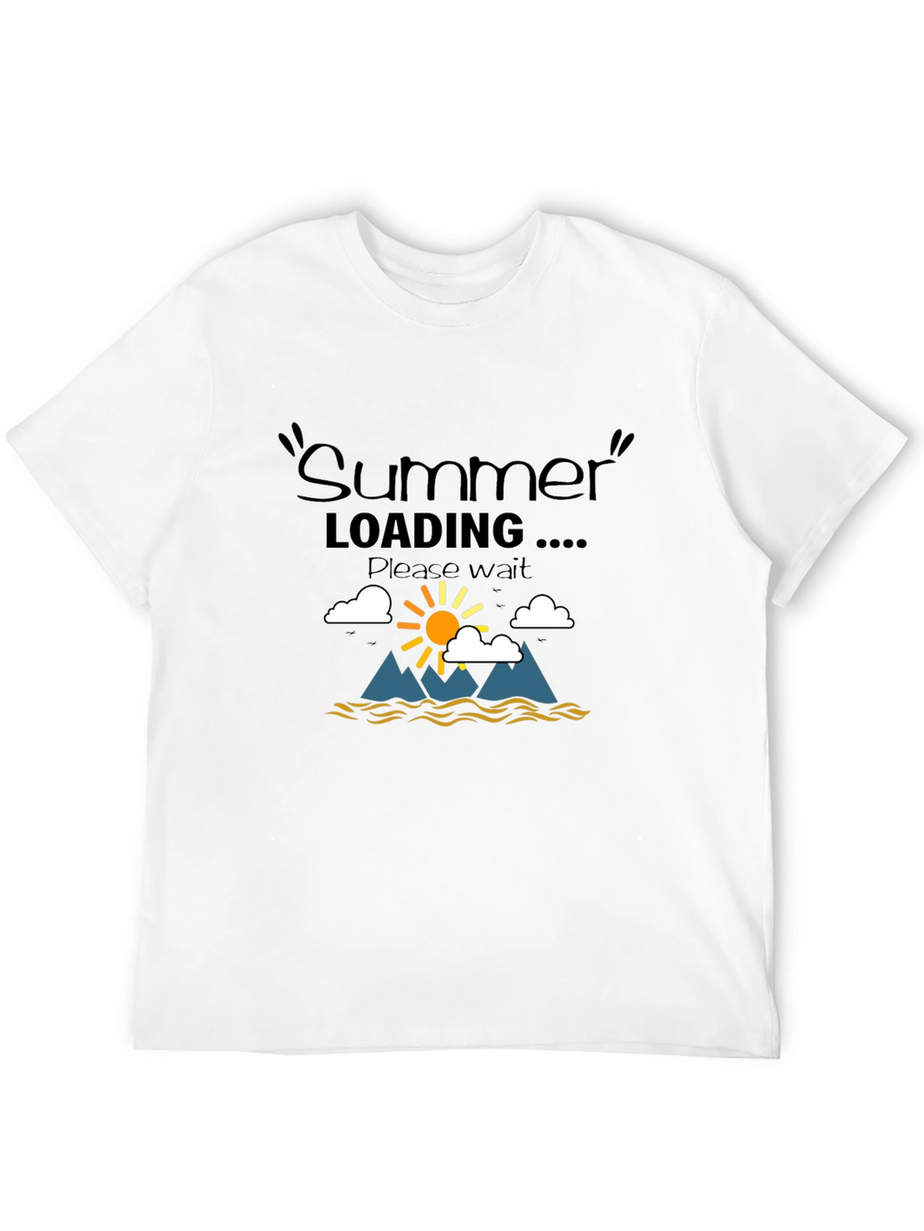 Summer Loading Graphic T-Shirt - Black