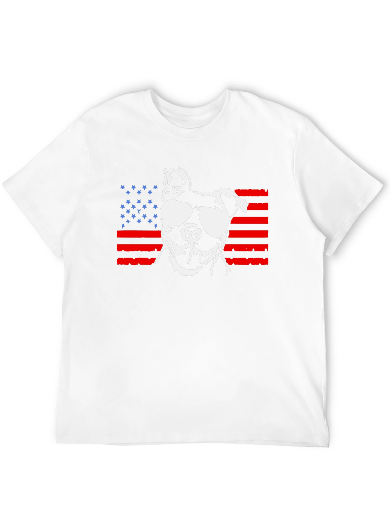 Patriotic Pitbull T-Shirt – American Flag Dog Graphic Tee