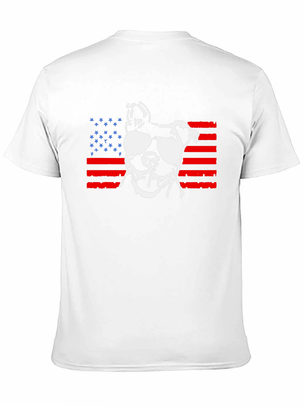 Patriotic Pitbull T-Shirt – American Flag Dog Graphic Tee