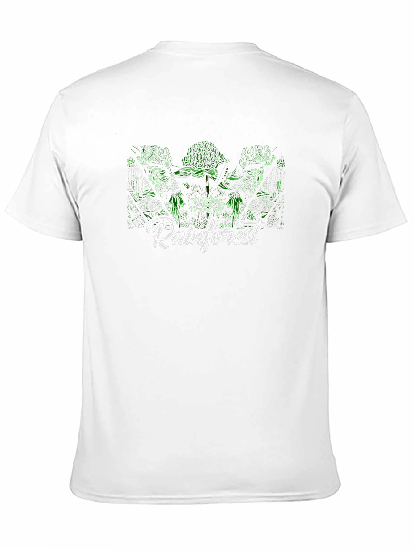 Rainforest Floral Black T-Shirt
