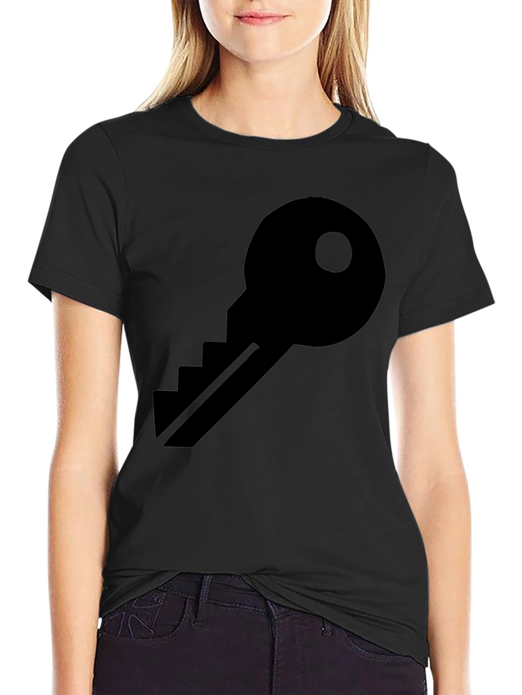 Key Graphic Black T-Shirt - Unisex Style