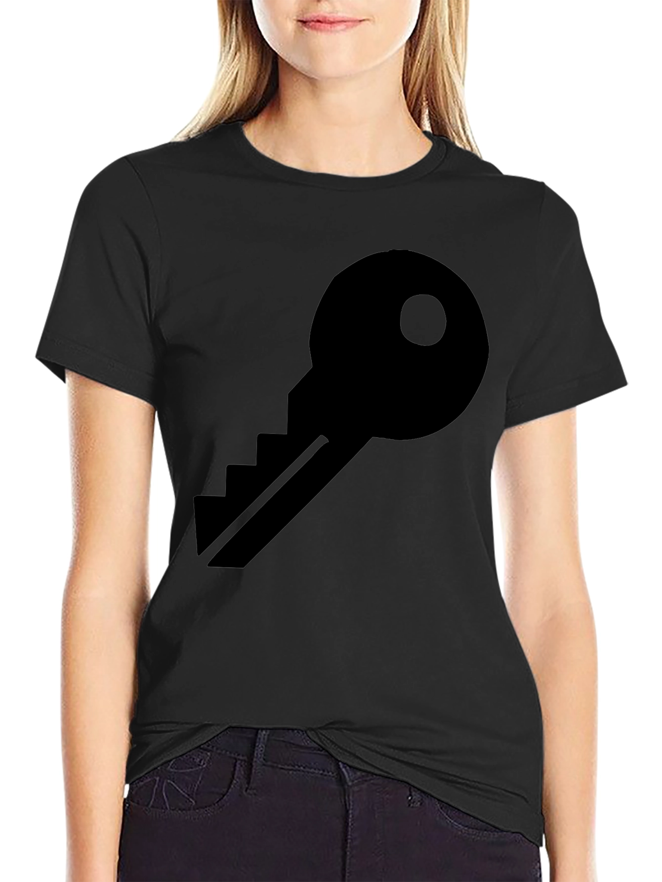 Key Graphic Black T-Shirt - Unisex Style