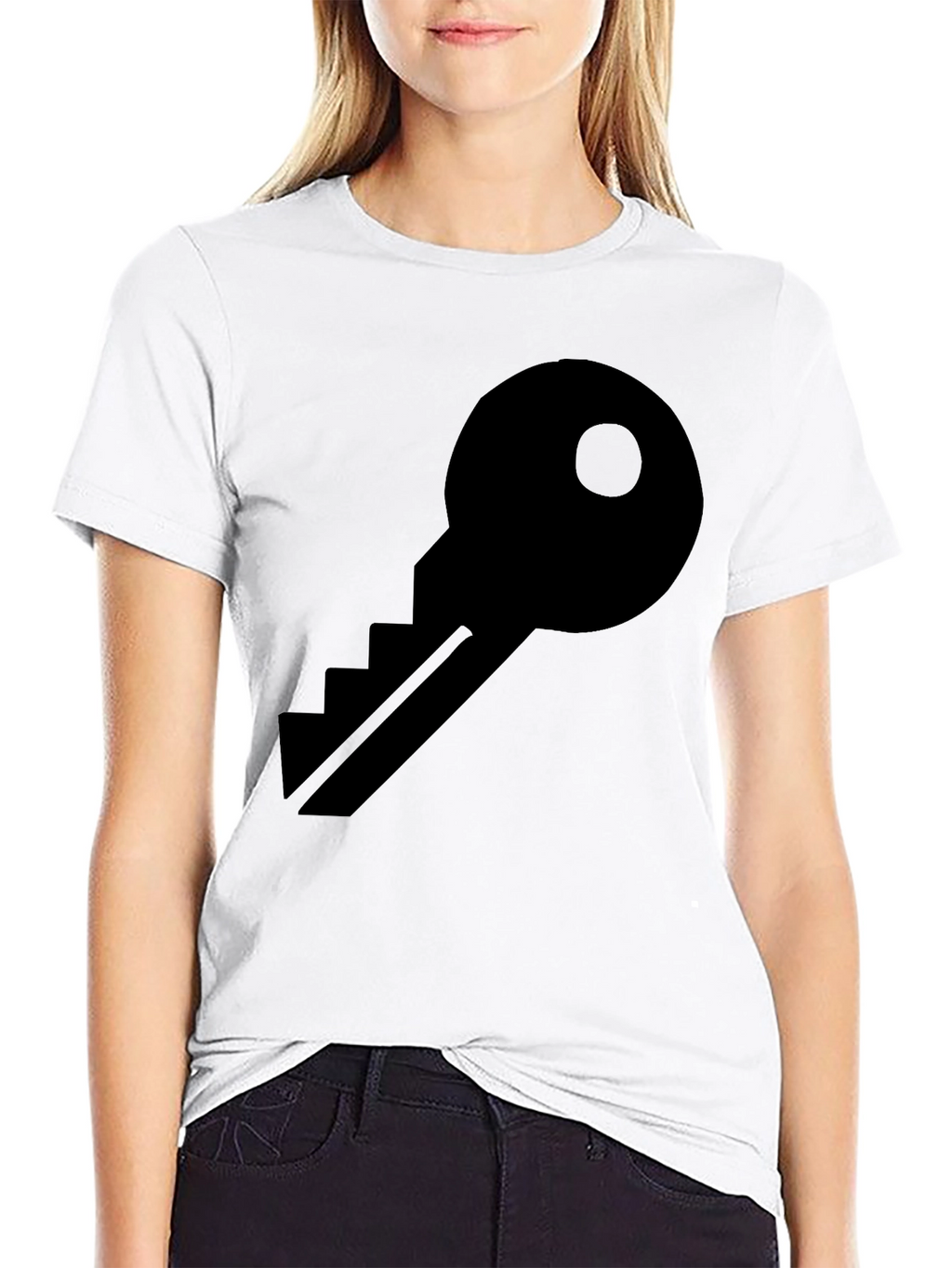 Key Graphic Black T-Shirt - Unisex Style