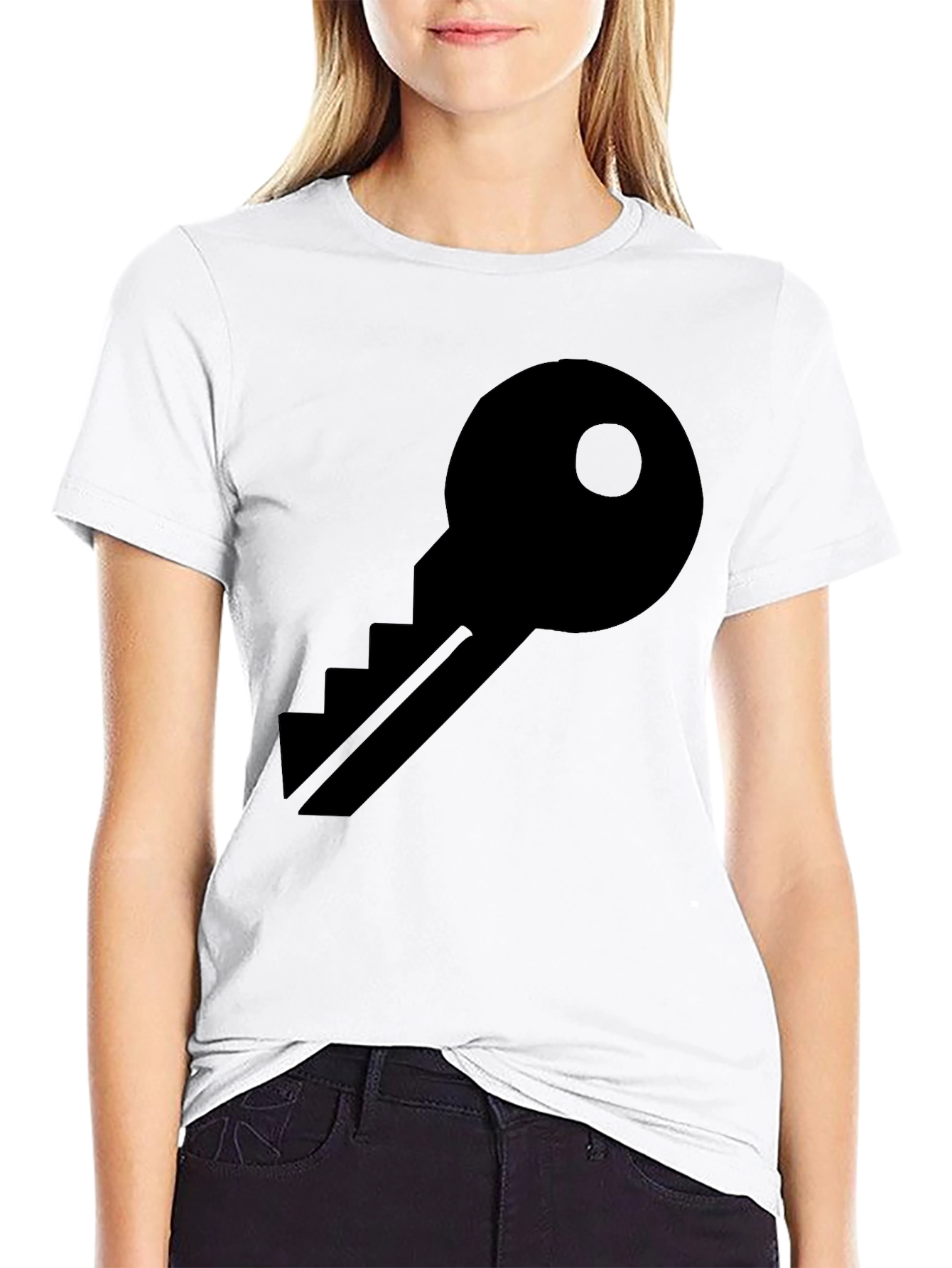 Key Graphic Black T-Shirt - Unisex Style