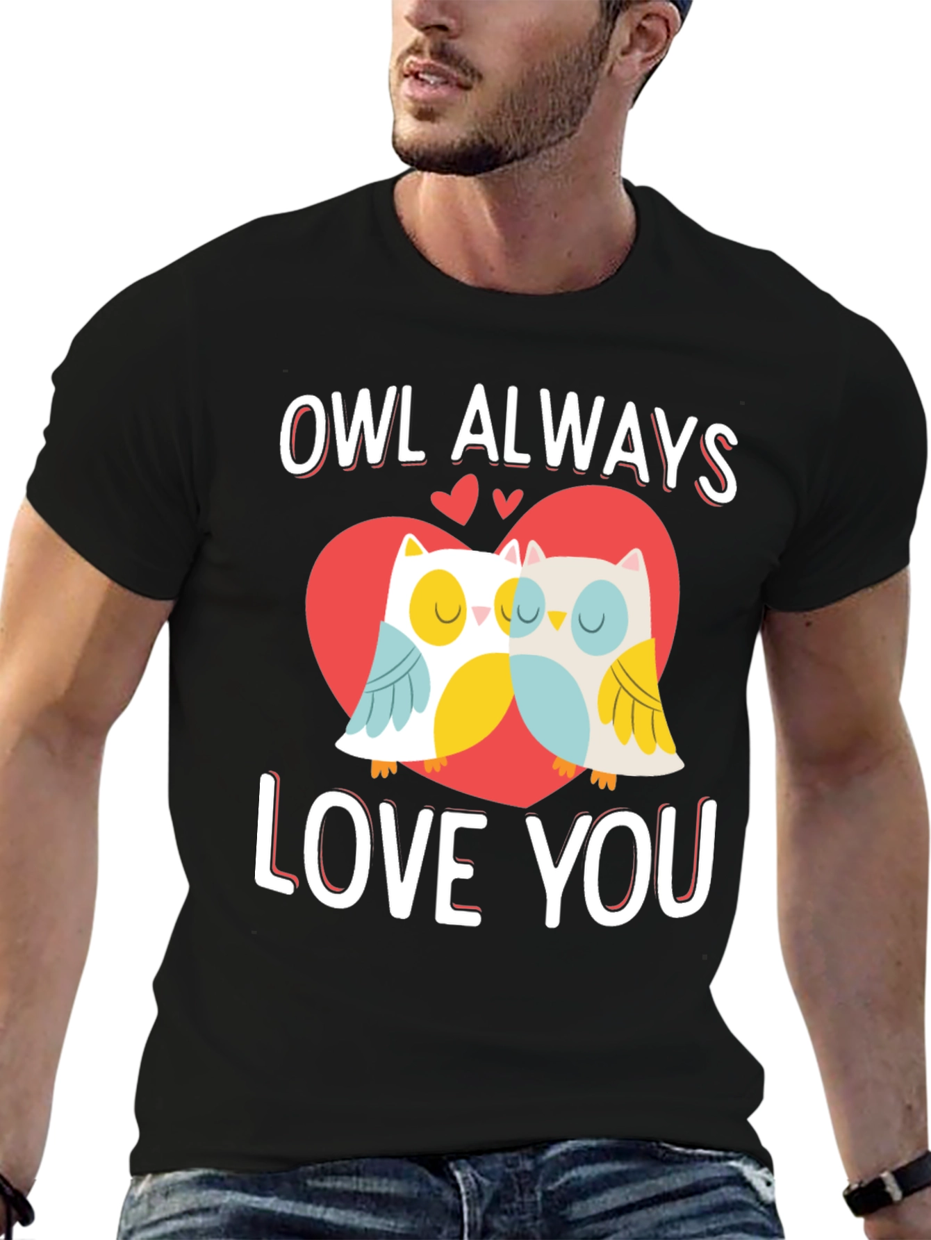 Owl Always Love You Valentines Day Graphic T-Shirt