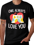 Owl Always Love You Valentines Day Graphic T-Shirt