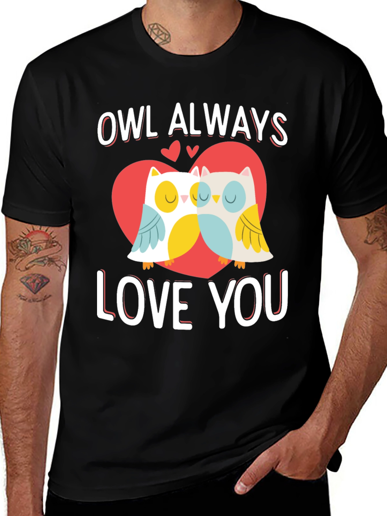Owl Always Love You Valentines Day Graphic T-Shirt