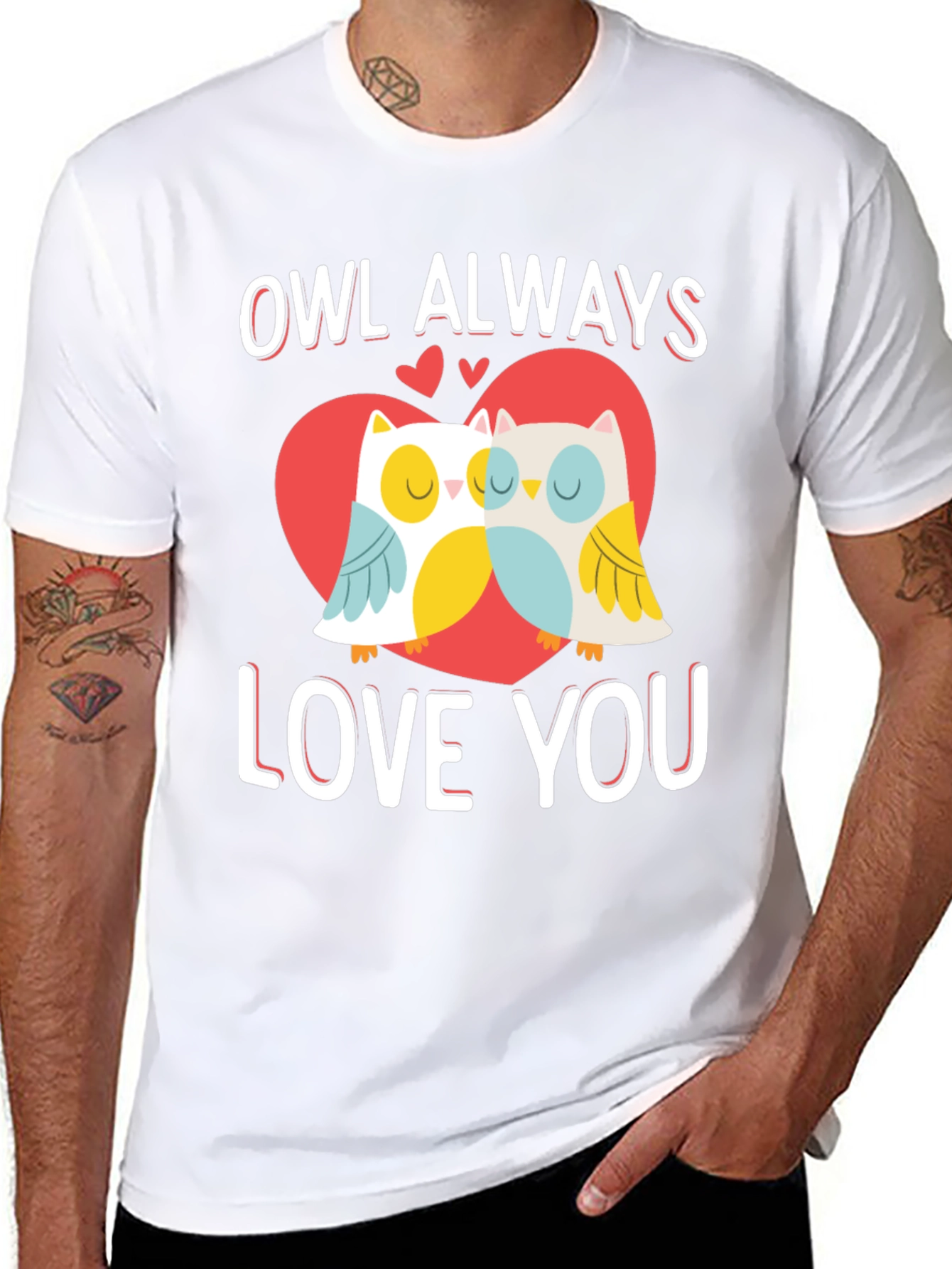 Owl Always Love You Valentines Day Graphic T-Shirt