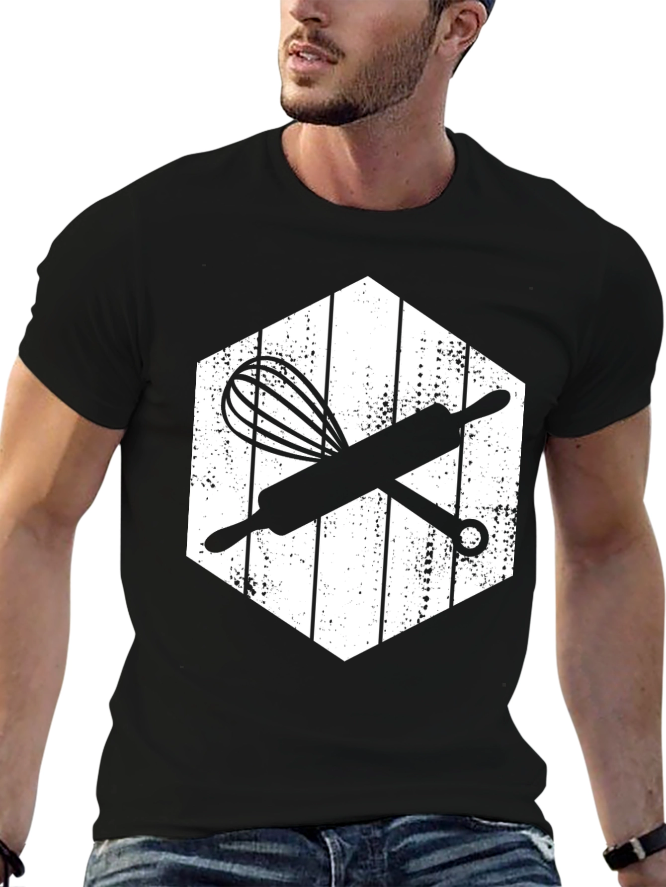 Bakers Whisk & Rolling Pin T-Shirt