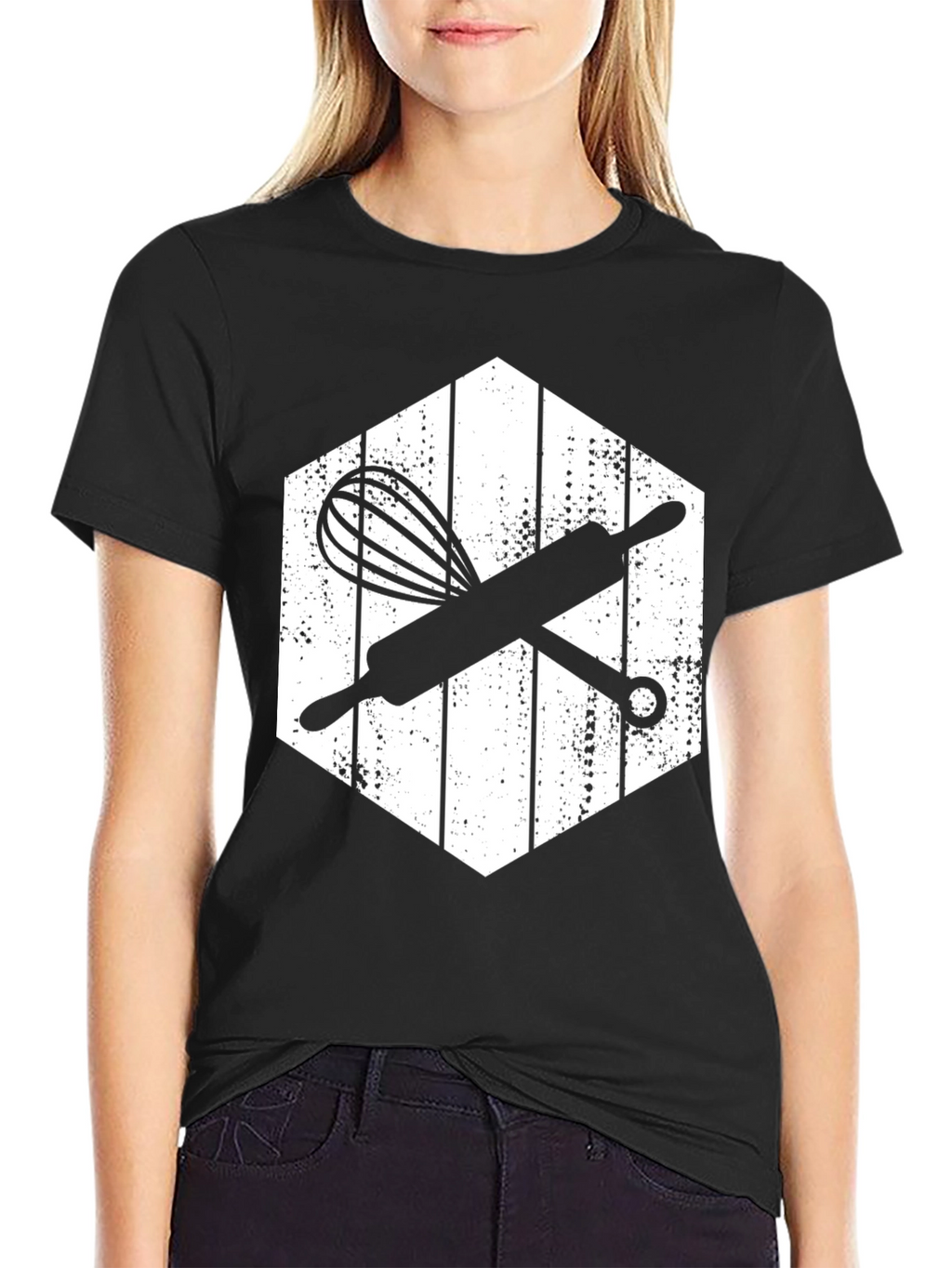 Bakers Whisk & Rolling Pin T-Shirt