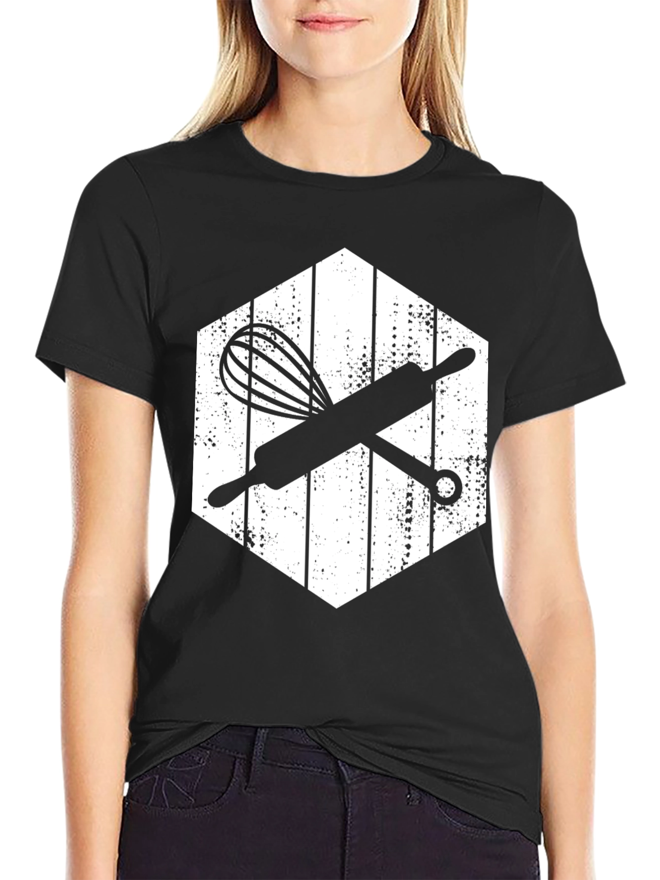 Bakers Whisk & Rolling Pin T-Shirt