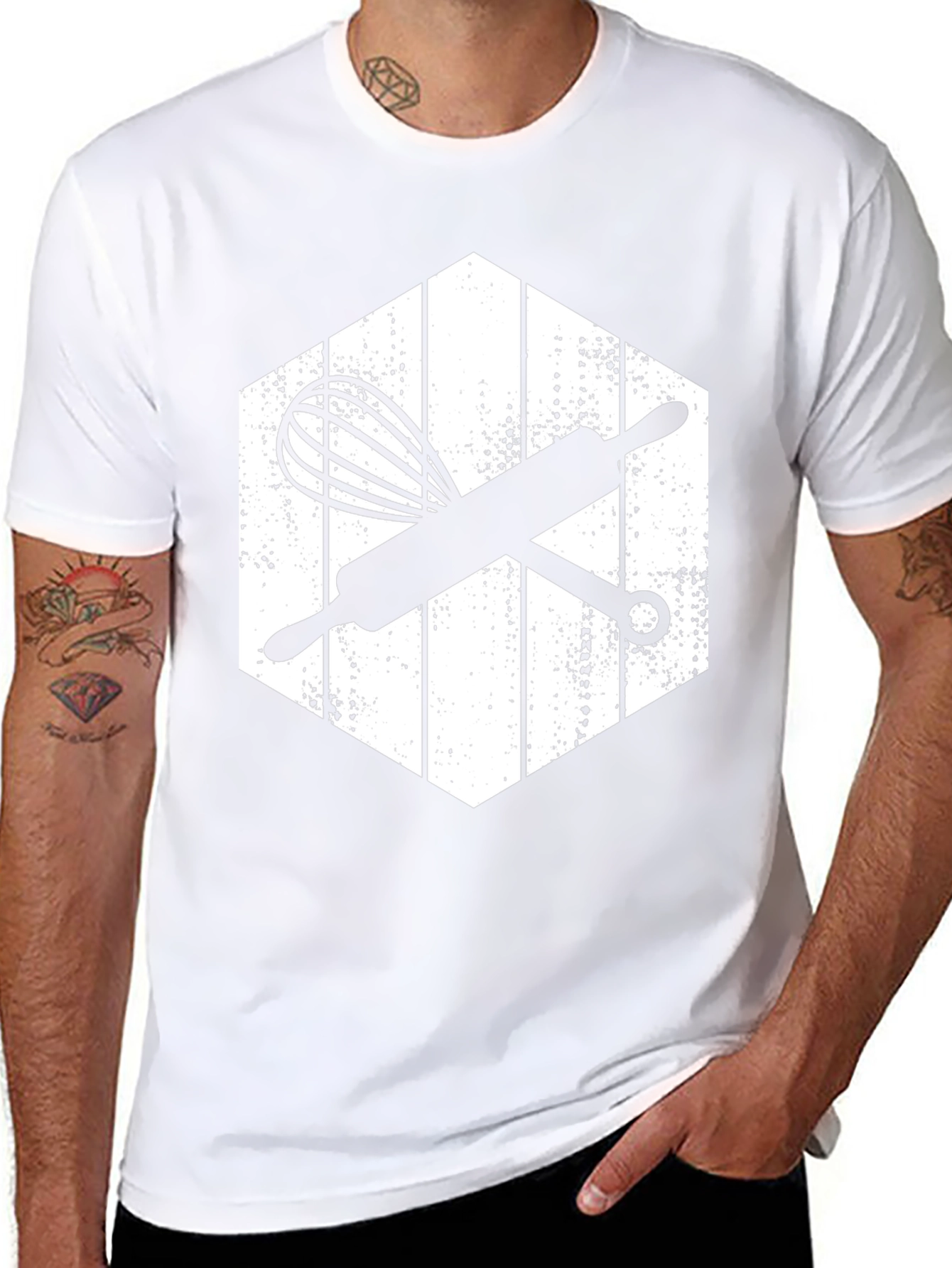 Bakers Whisk & Rolling Pin T-Shirt