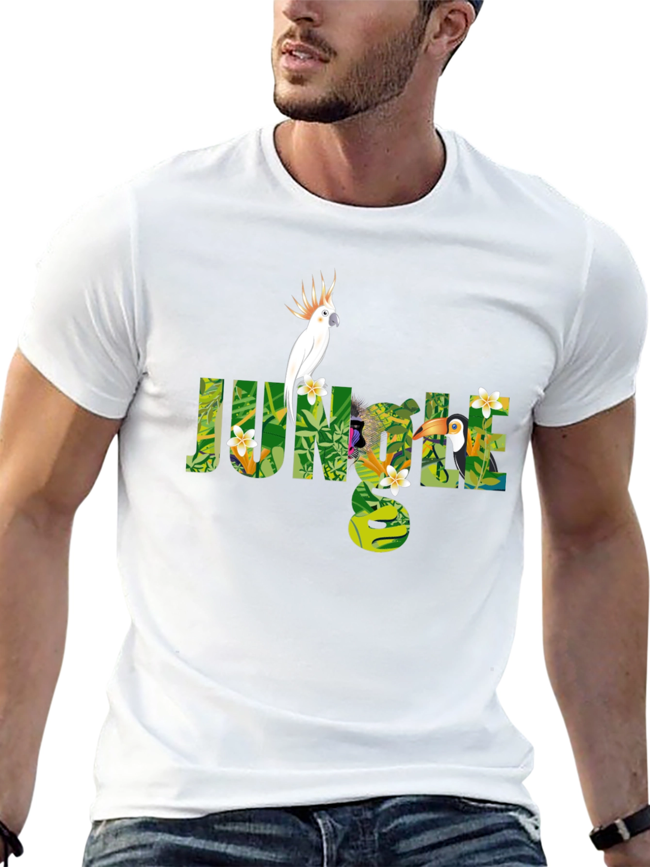 Jungle Graphic Print T-Shirt