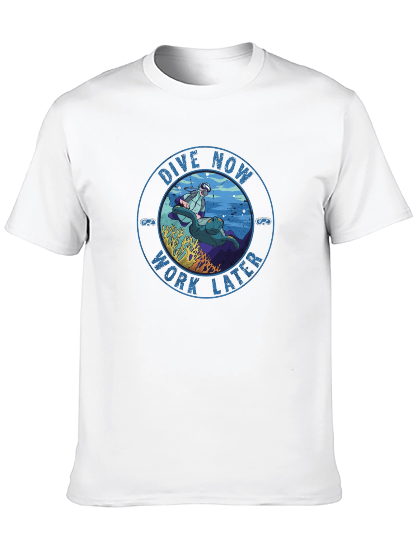 Dive Now Work Later Graphic Tee