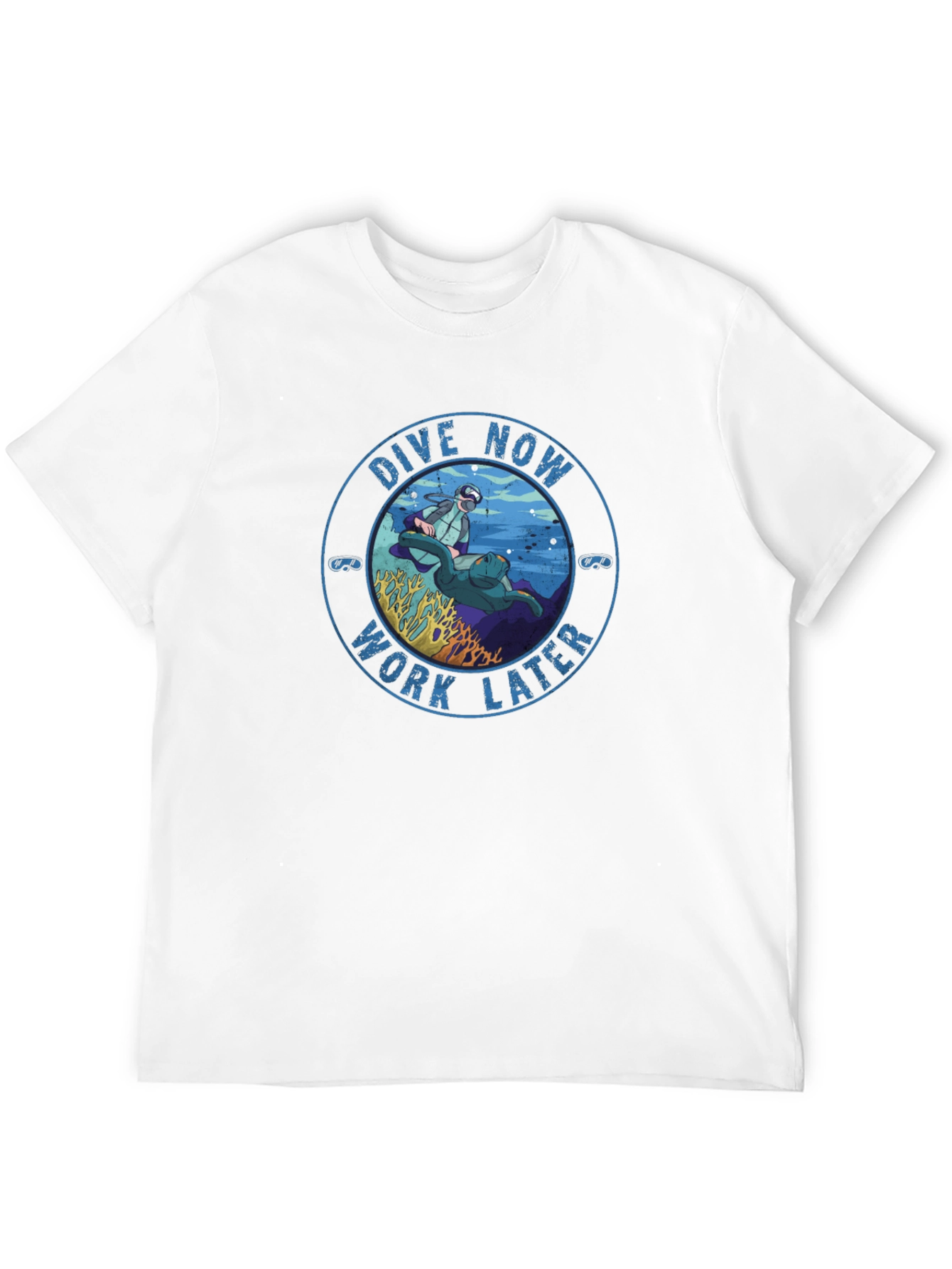 Dive Now Work Later Graphic Tee