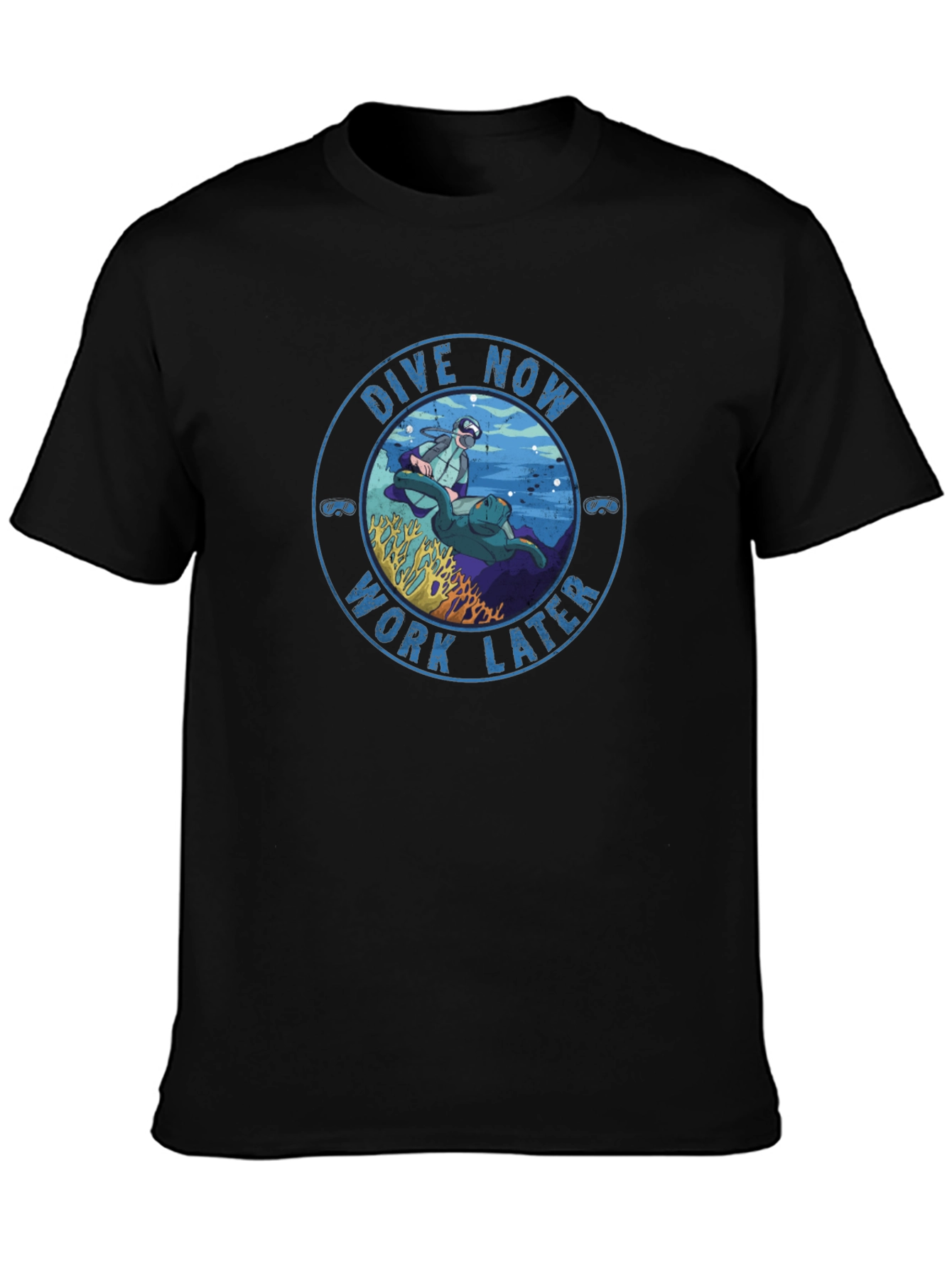 Dive Now Work Later Graphic Tee