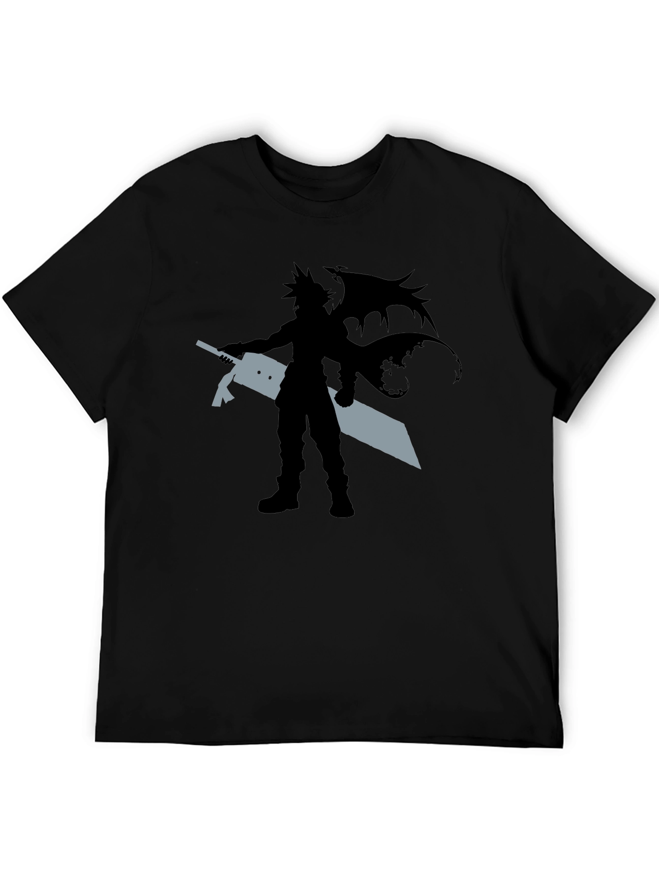 Fantasy Character Graphic Tee - Black