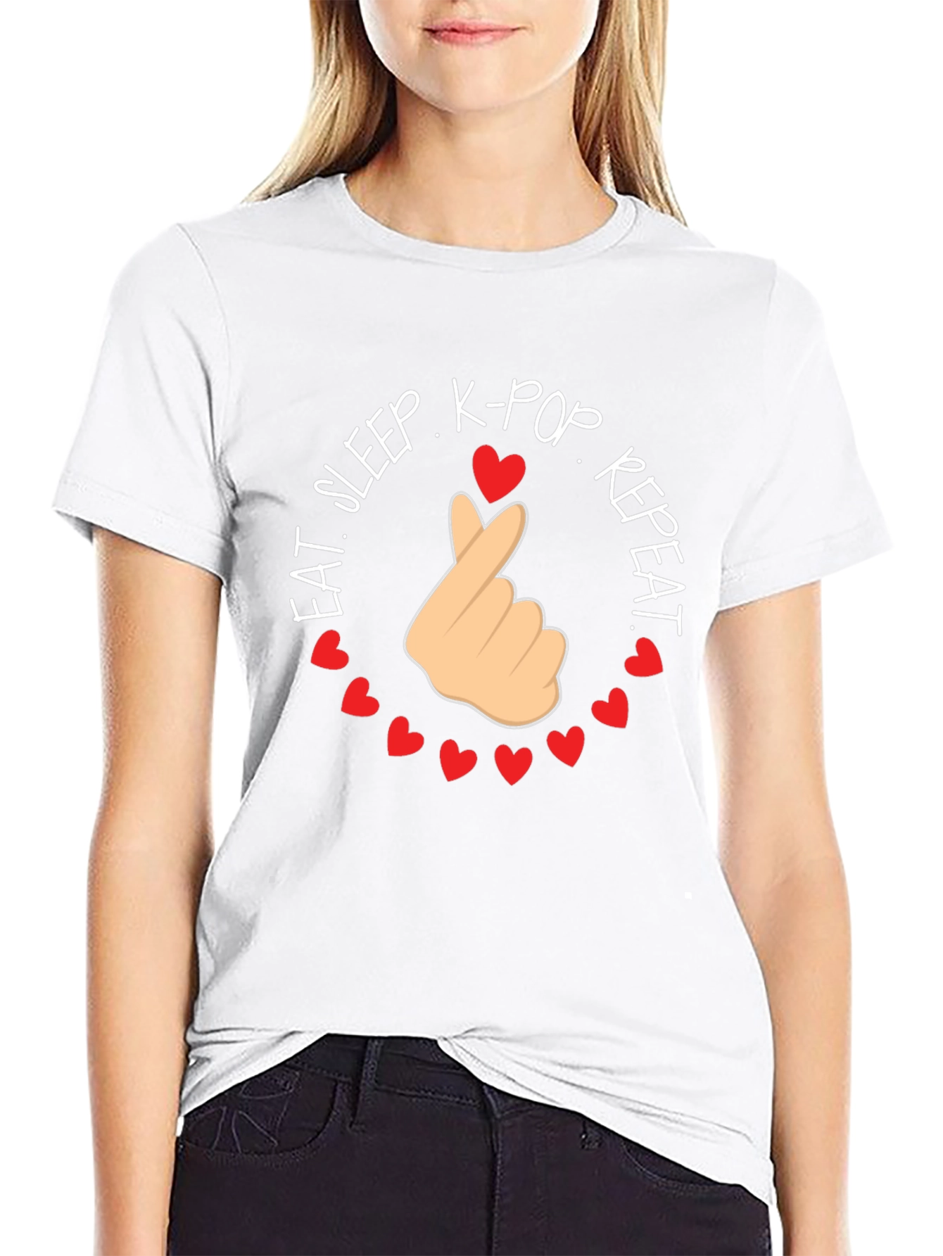 Eat Sleep K-Pop Repeat T-Shirt