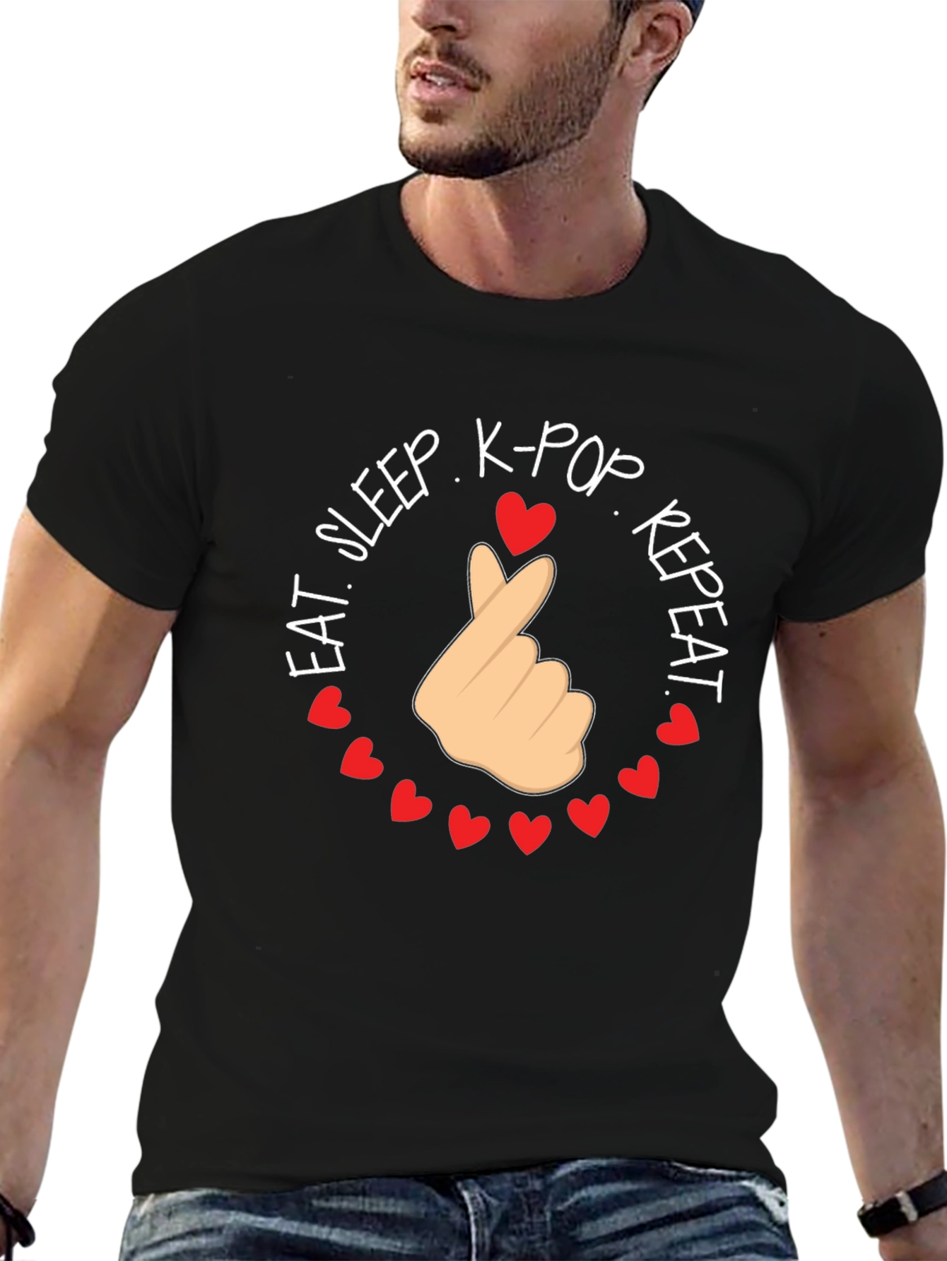 Eat Sleep K-Pop Repeat T-Shirt