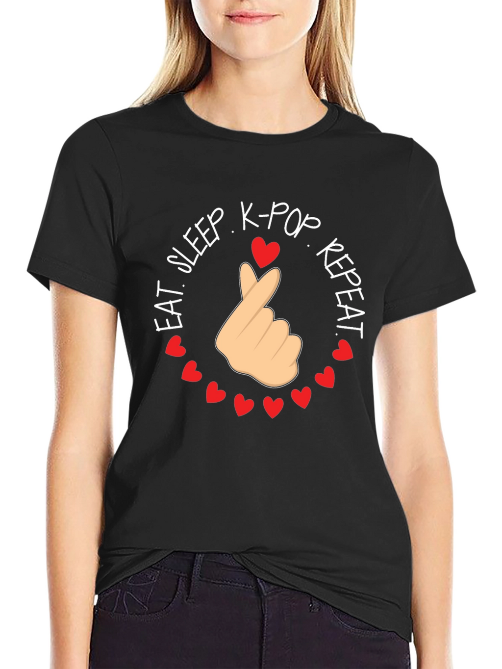 Eat Sleep K-Pop Repeat T-Shirt